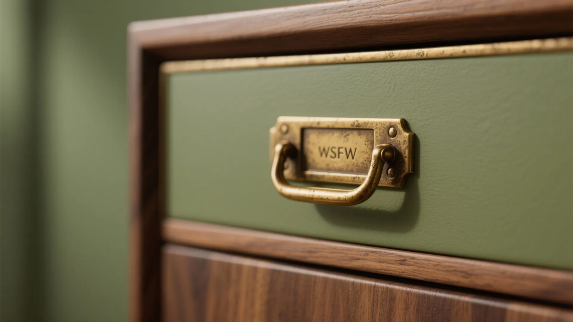 Warm Woods, Brass, and Olive Harmony