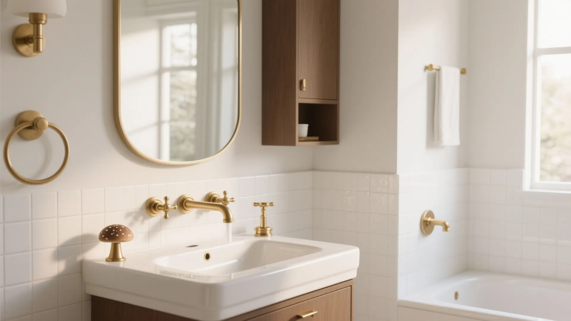 Quiet Glam: White + Brass for Timeless Warmth