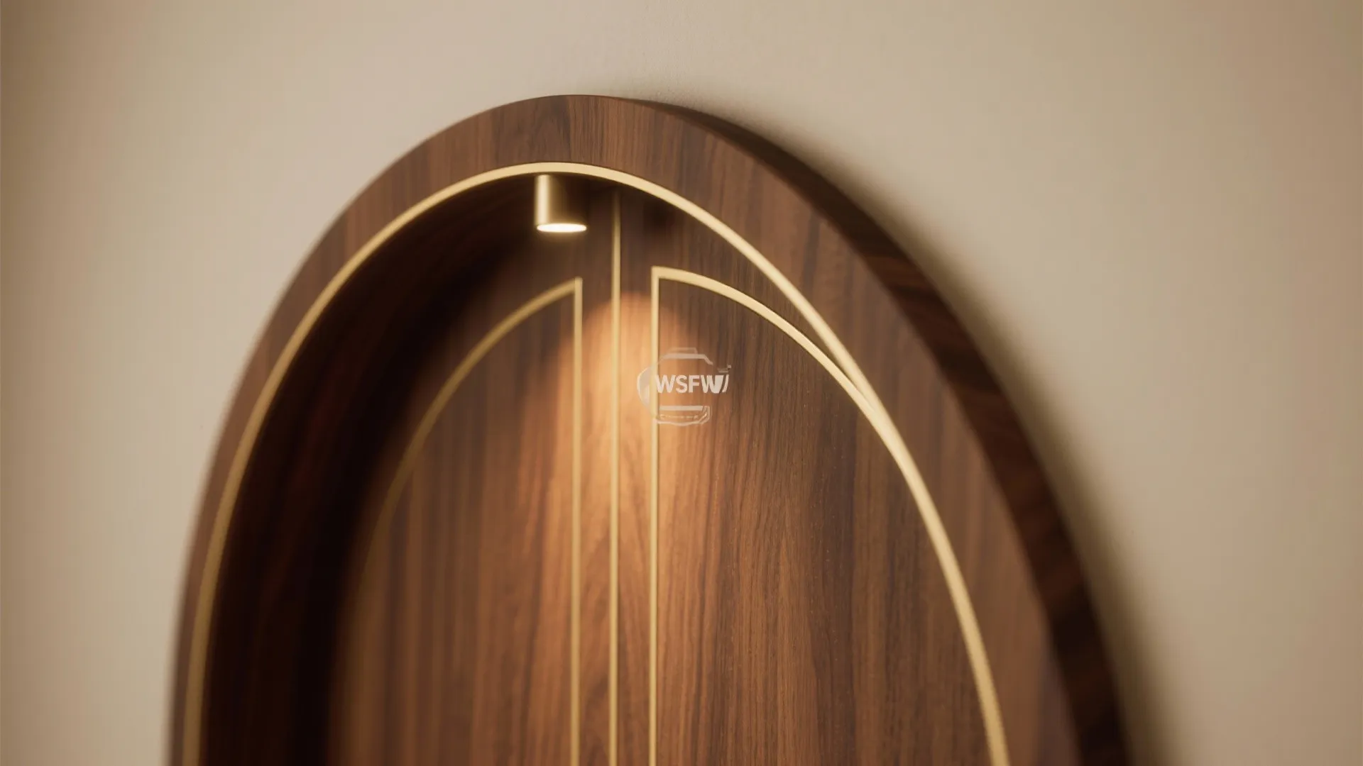 Warm Minimalism: CNC Carved Wood with Brass Accents