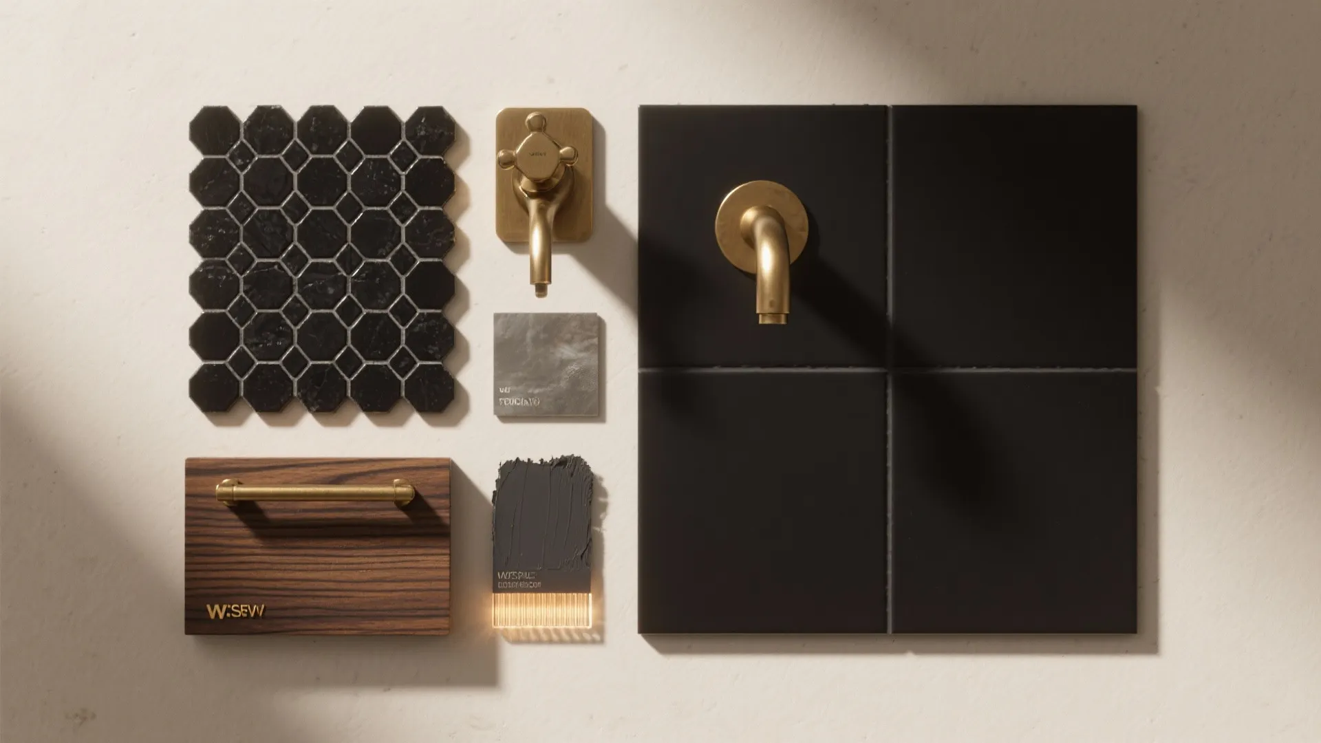 Warm Metals and Wood to Soften the Drama