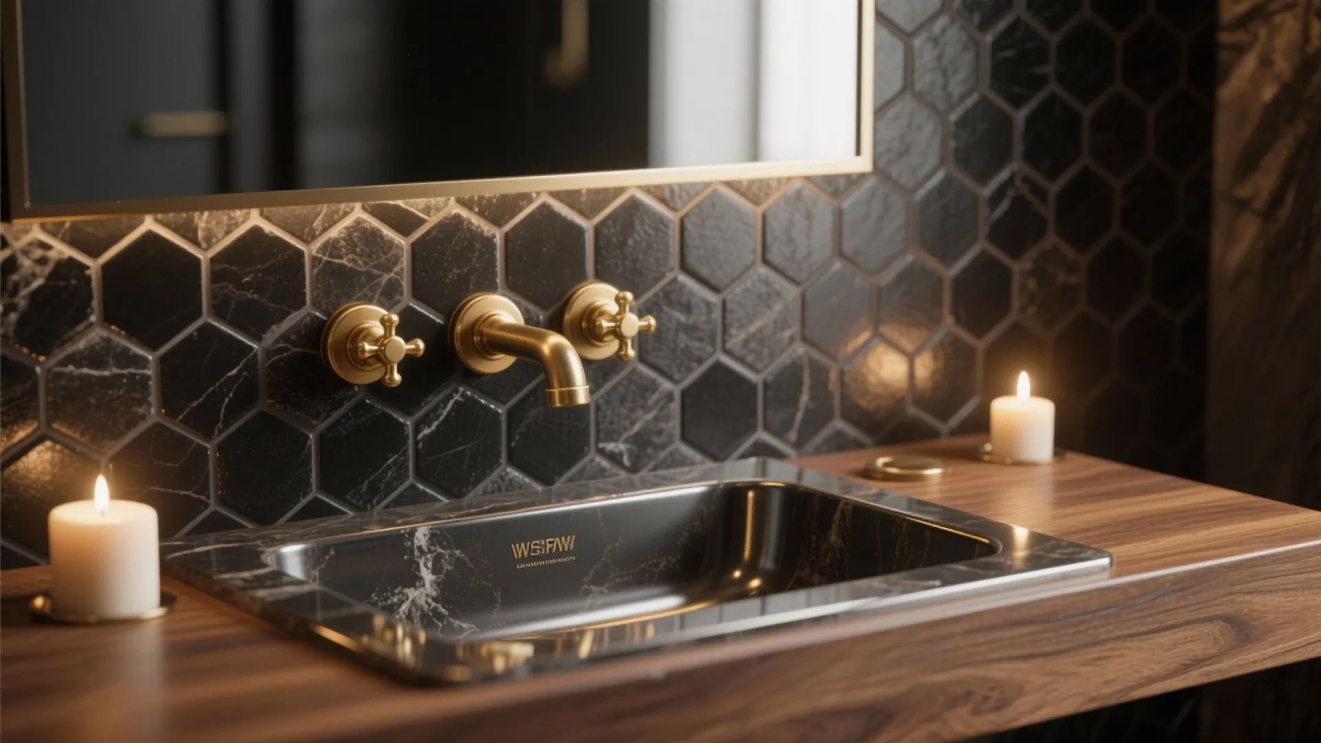 5. Mix with metallics and warm wood