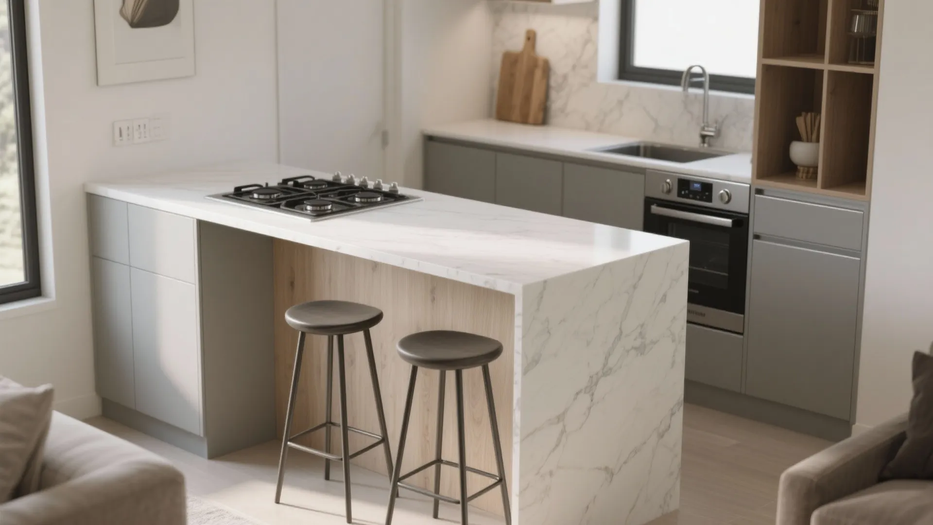 A Multi-Functional Breakfast Bar or Peninsula