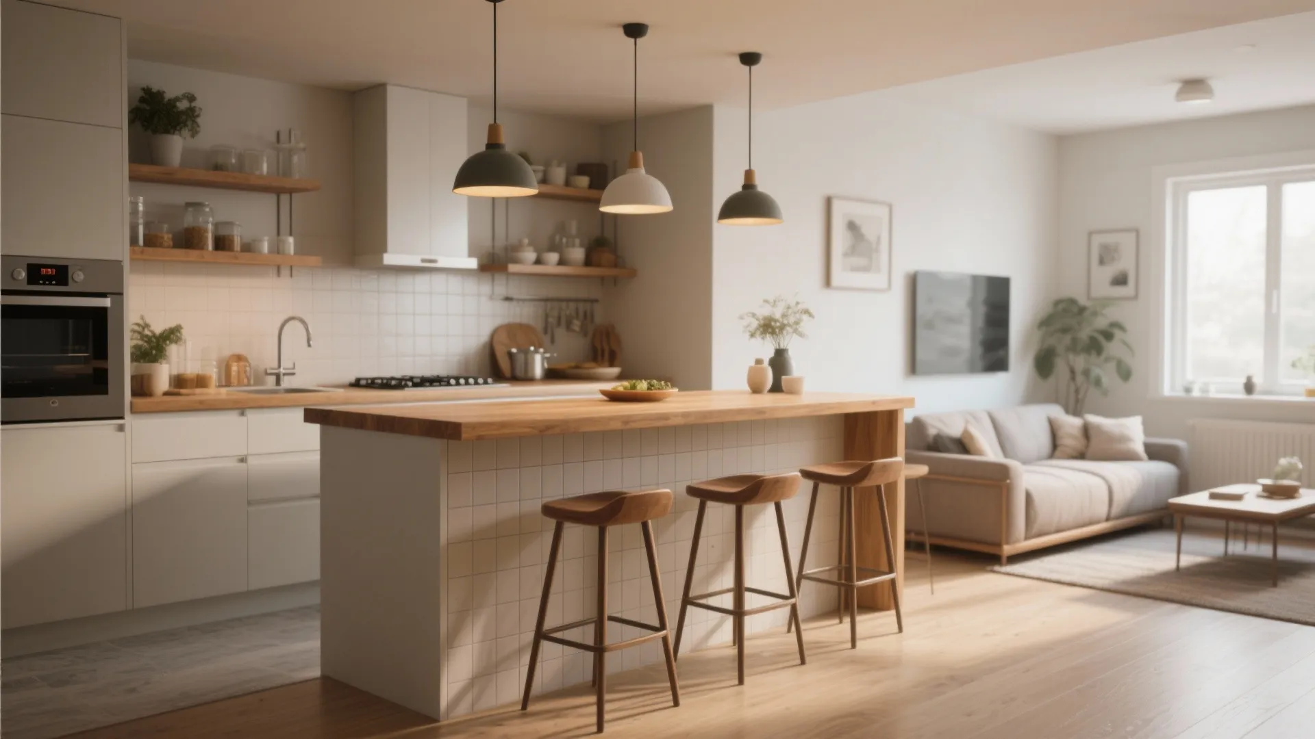 4. Breakfast bar / peninsula as divider