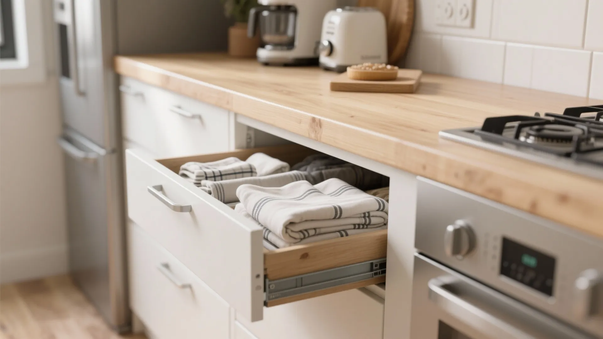 1. Breakfast Bar with Hidden Storage