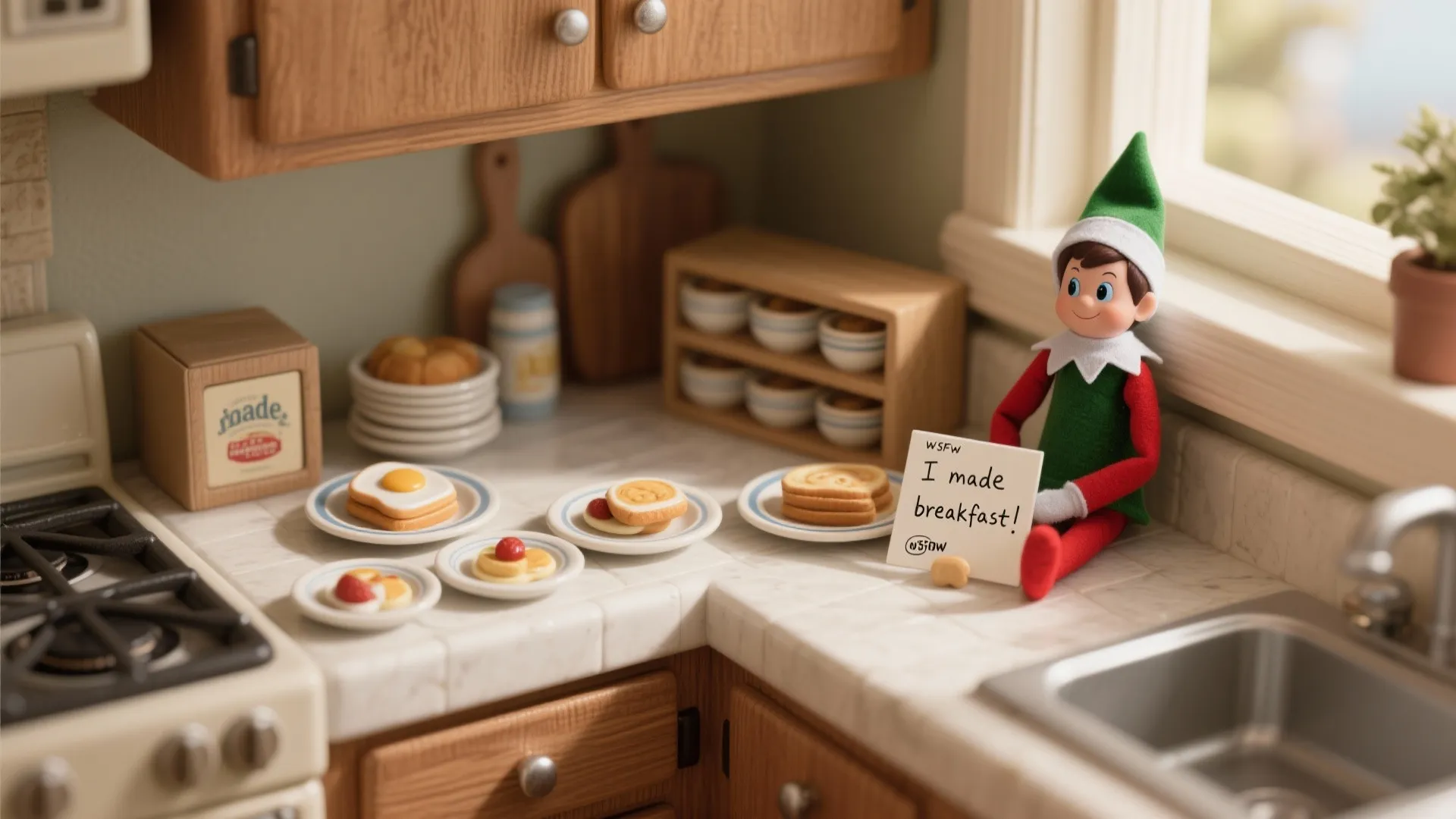 1. Breakfast Buffet Mischief