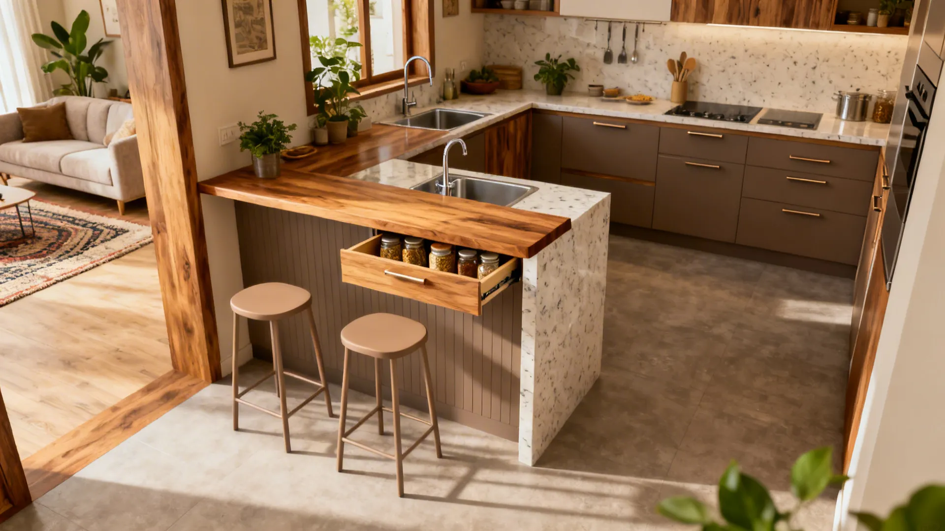 2) Breakfast Counter as a Social Buffer