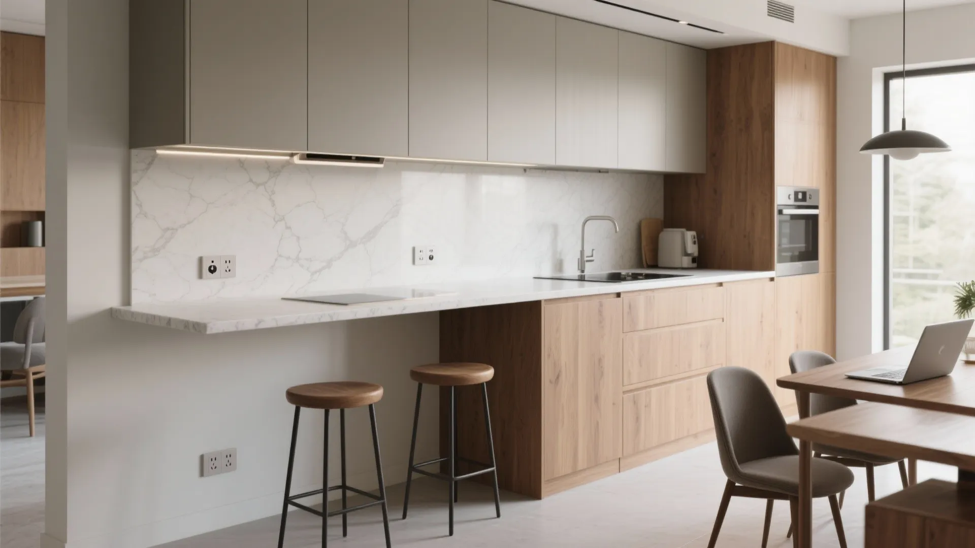 Multi-Task Island or Breakfast Ledge