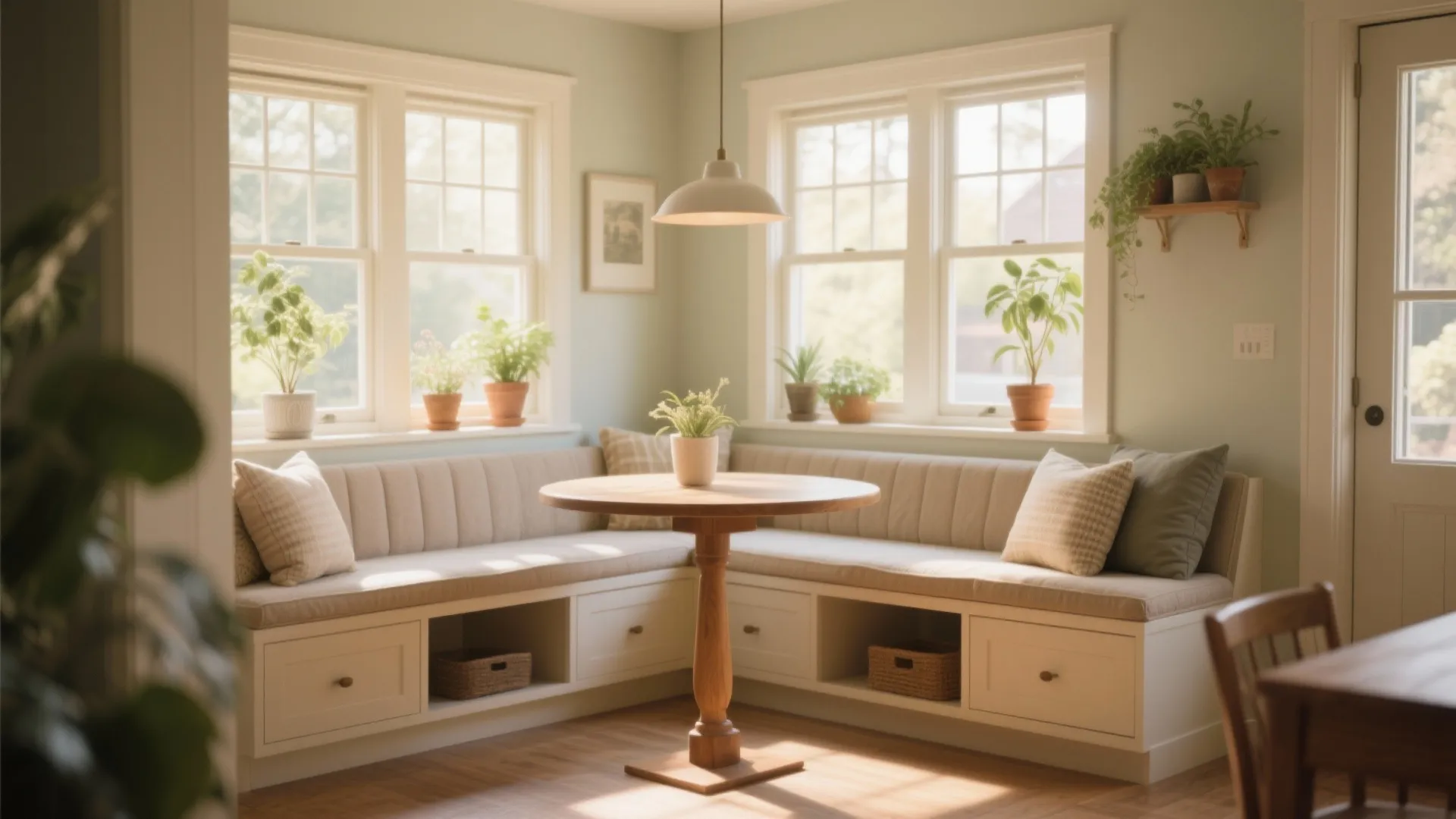 1. Breakfast Nook with Built-in Seating