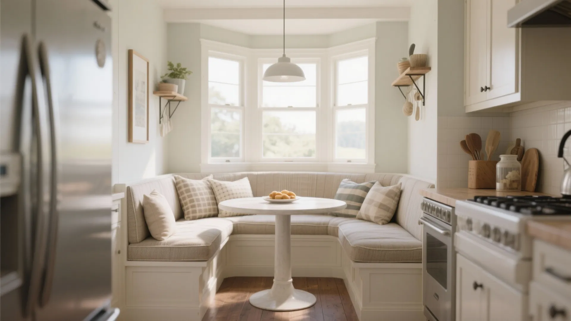 5. Breakfast Nook with Cushions