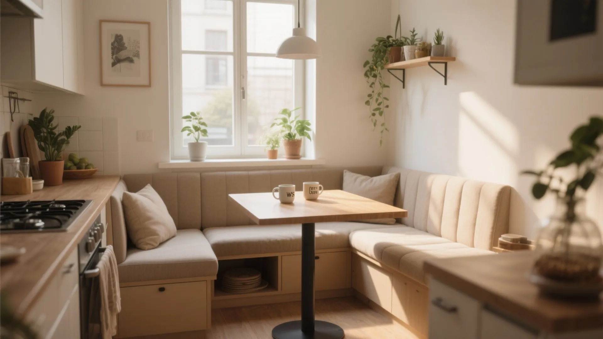 Idea 1: Breakfast Nook Under the Window