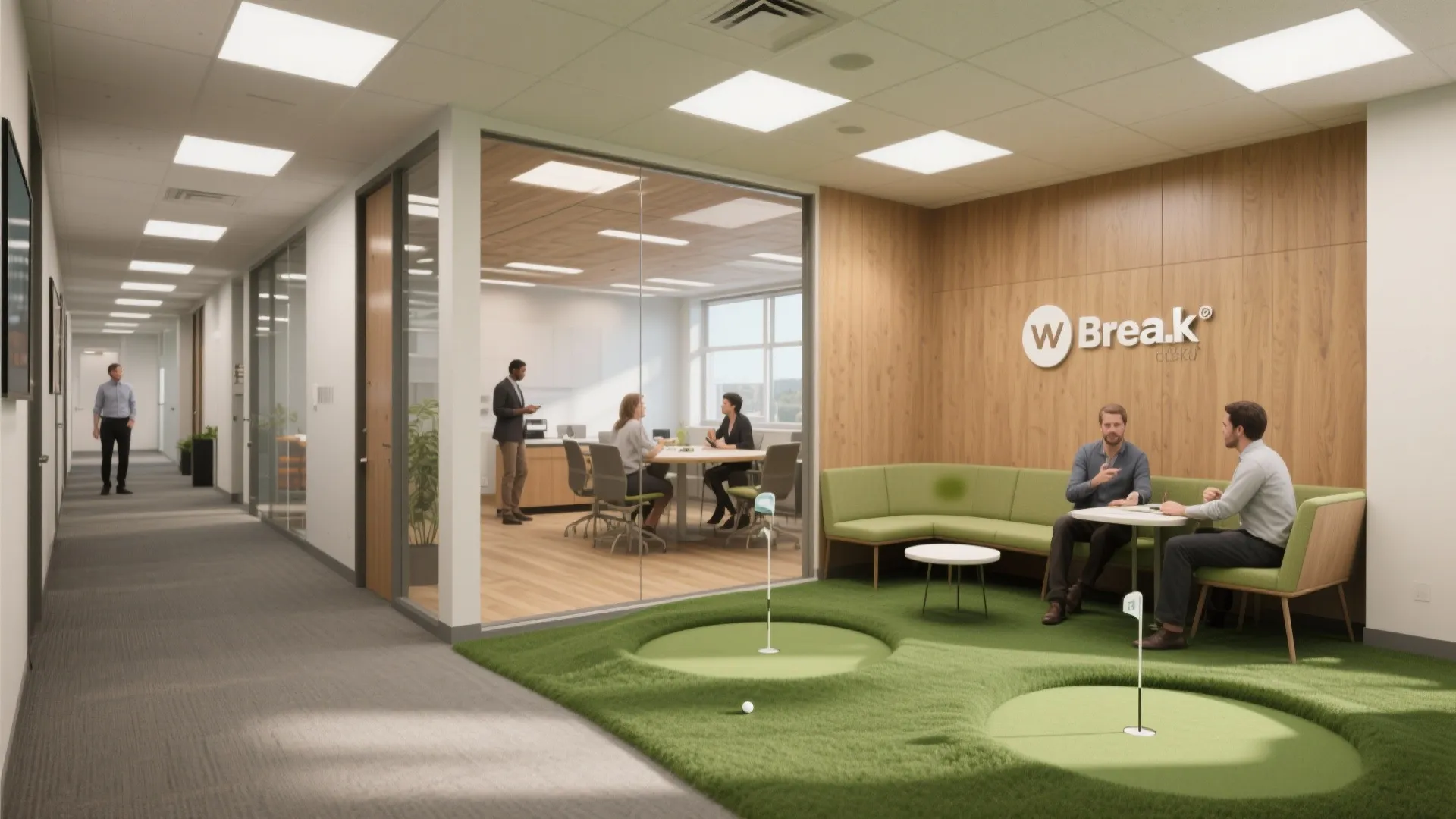 1. Breakroom-to-Hallway Course