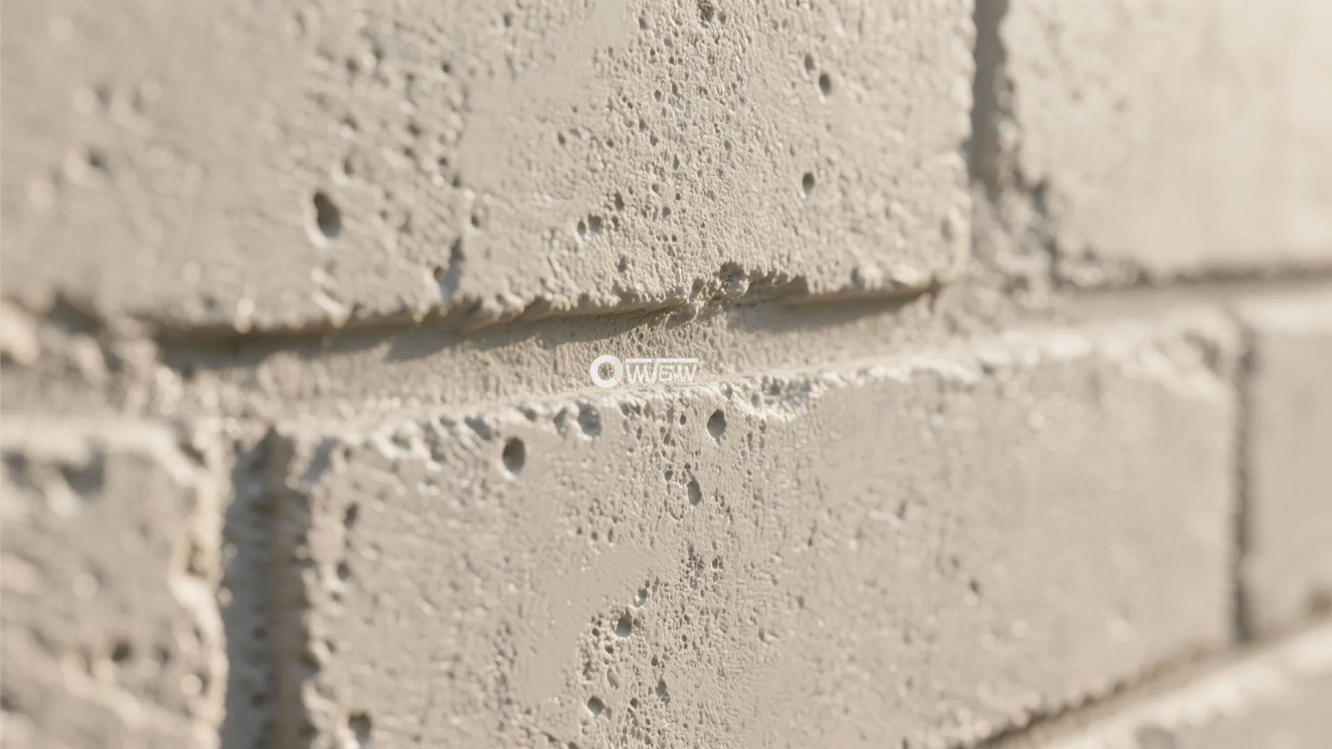 Close up view of textured grey wall panel surface showing small holes and rough materials
