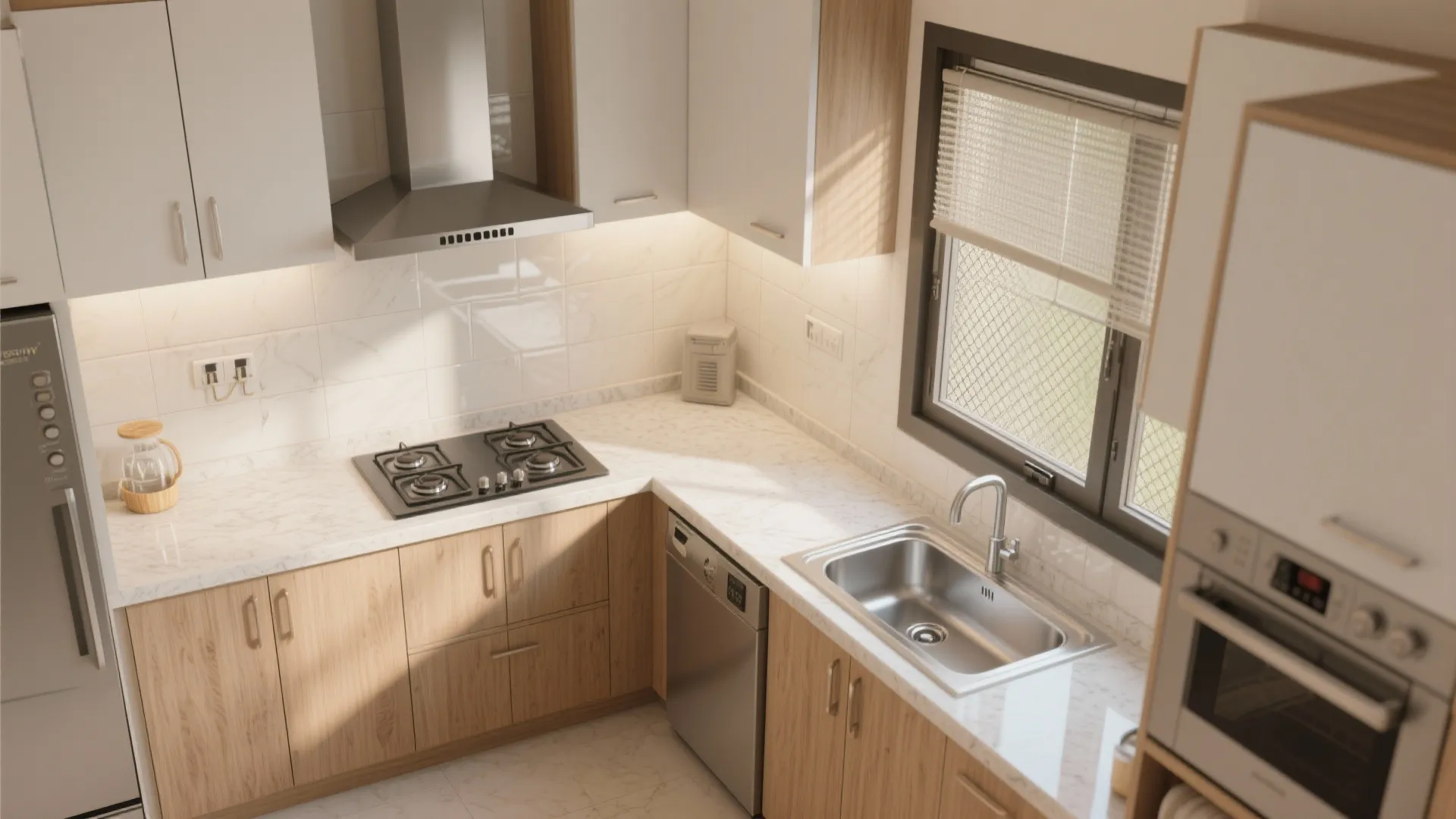 2) A Breathable Modular Kitchen for Hot-Dry Ahmedabad