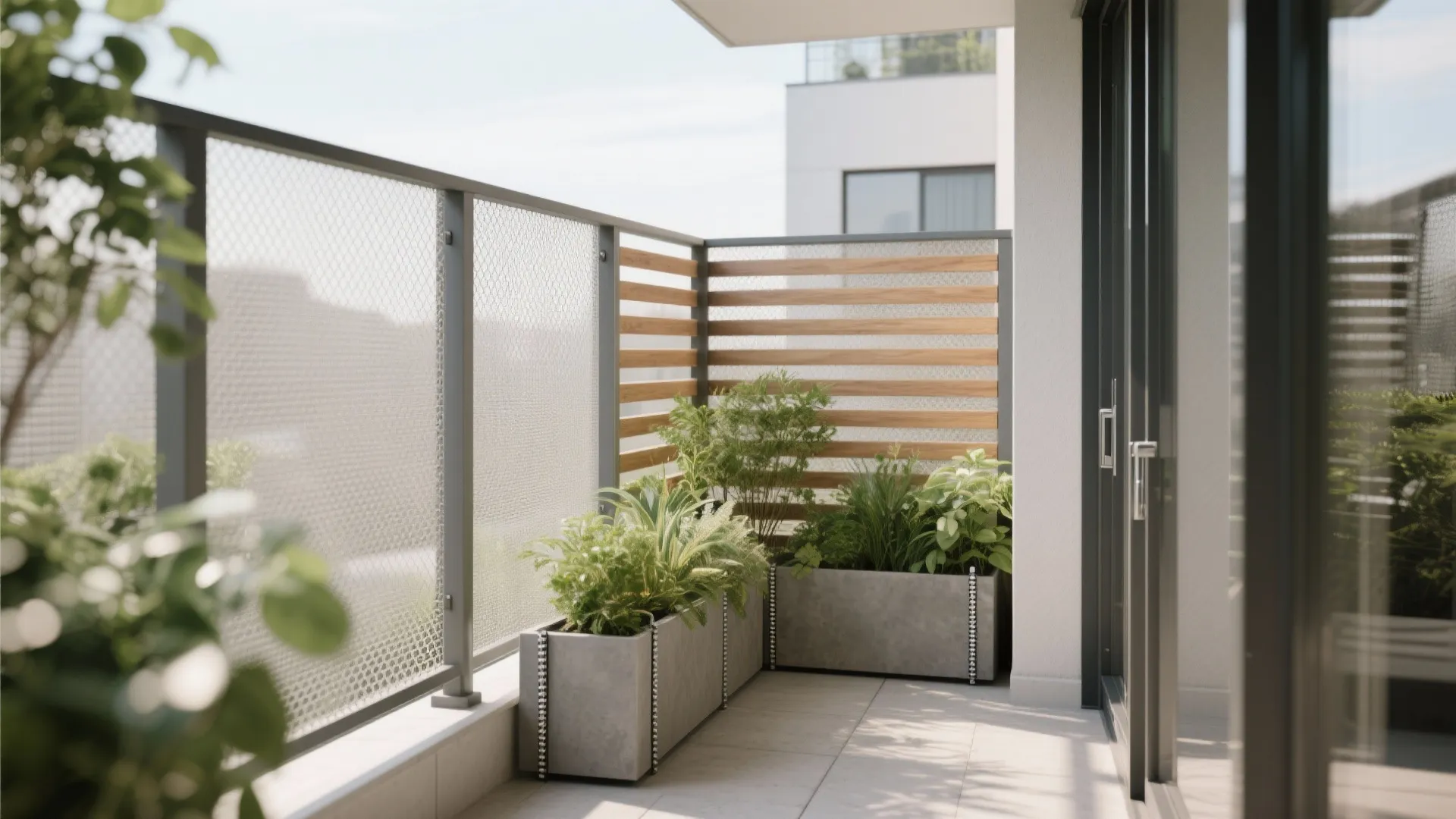 5) Privacy screens with breathable materials