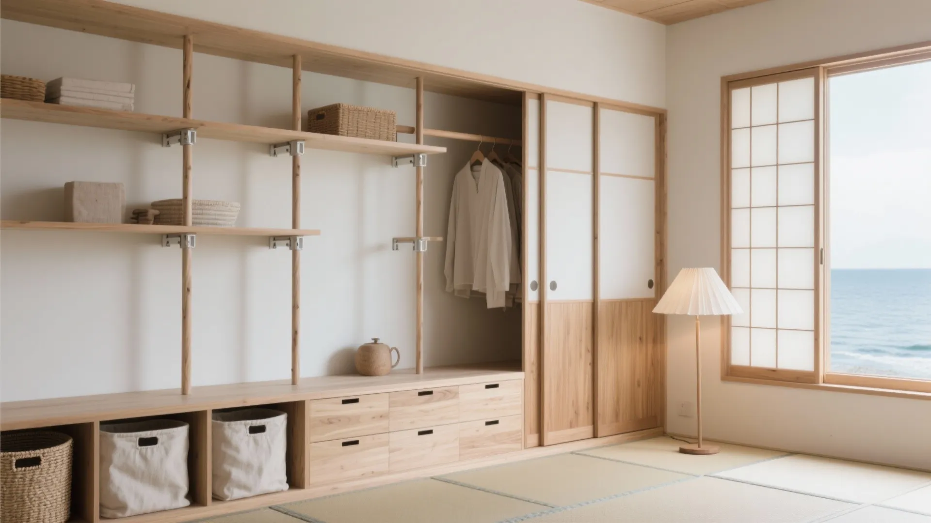 Tips 2: 海辺の湿気対策と“見せない収納”（收纳技巧）