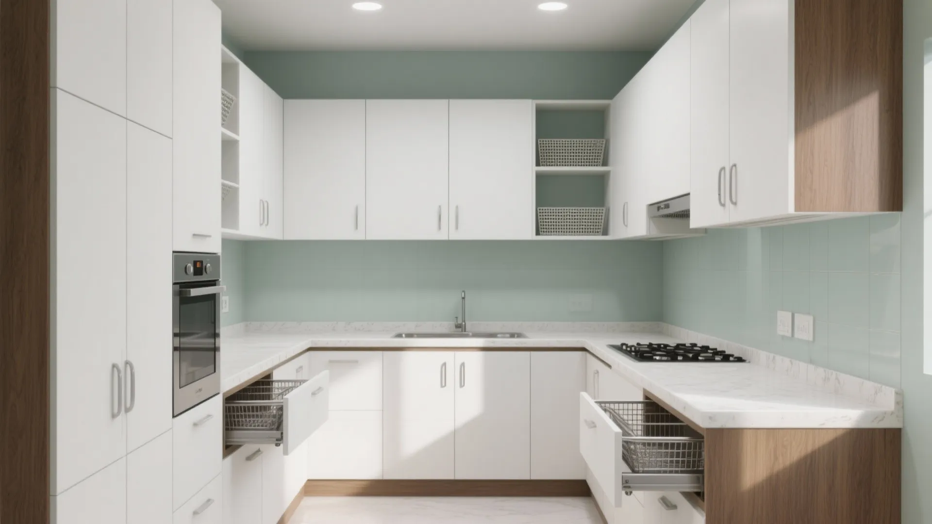 Minimalist kitchen storage that actually breathes