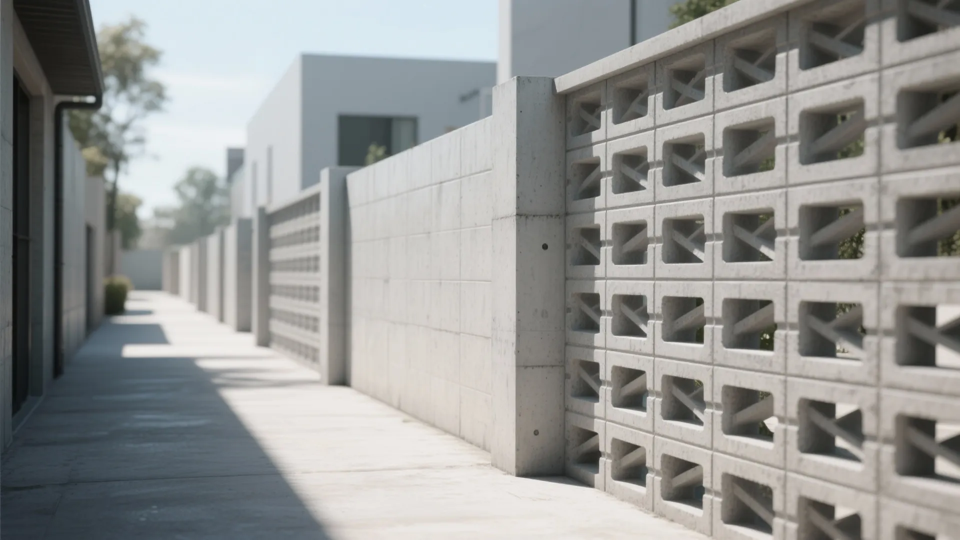Cement Breeze Blocks and Screens for Airflow