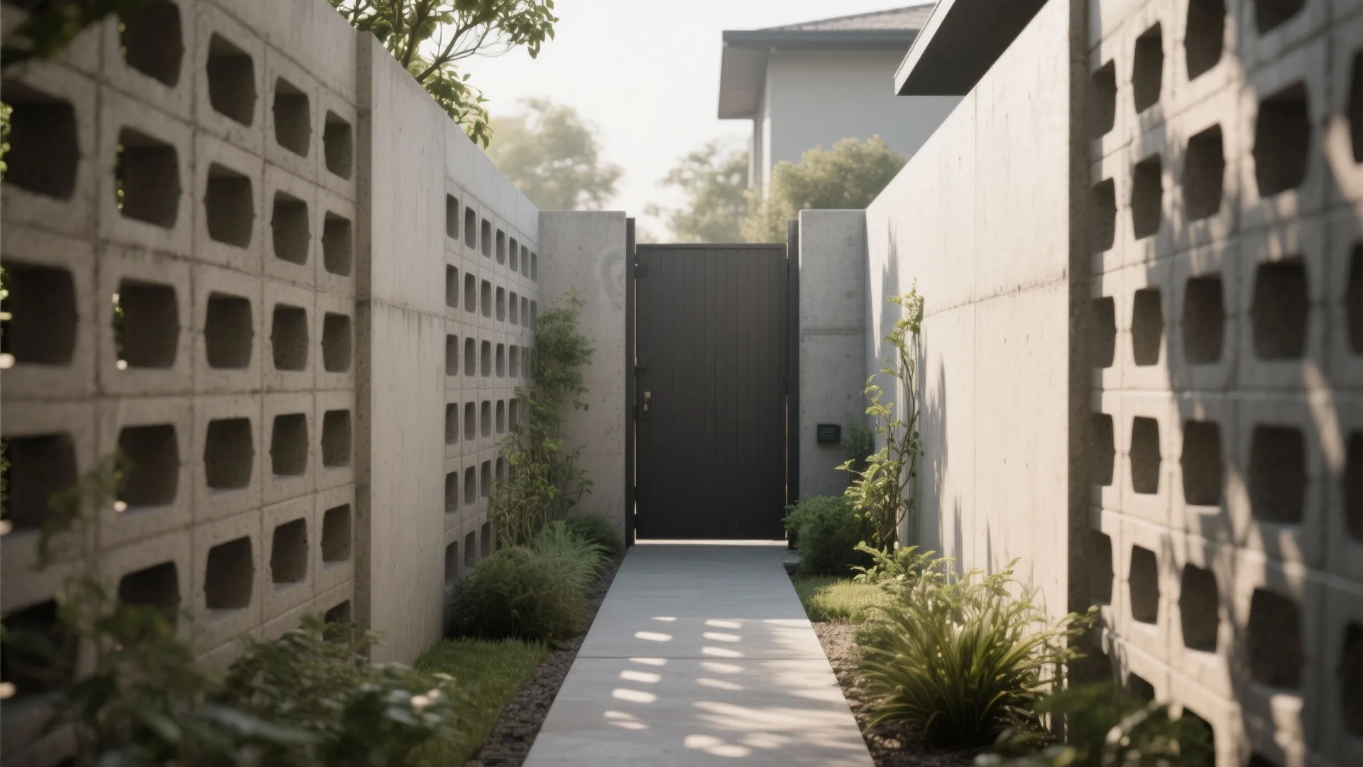 Perforated Cement Screens (Breeze Blocks) for Airflow and Privacy