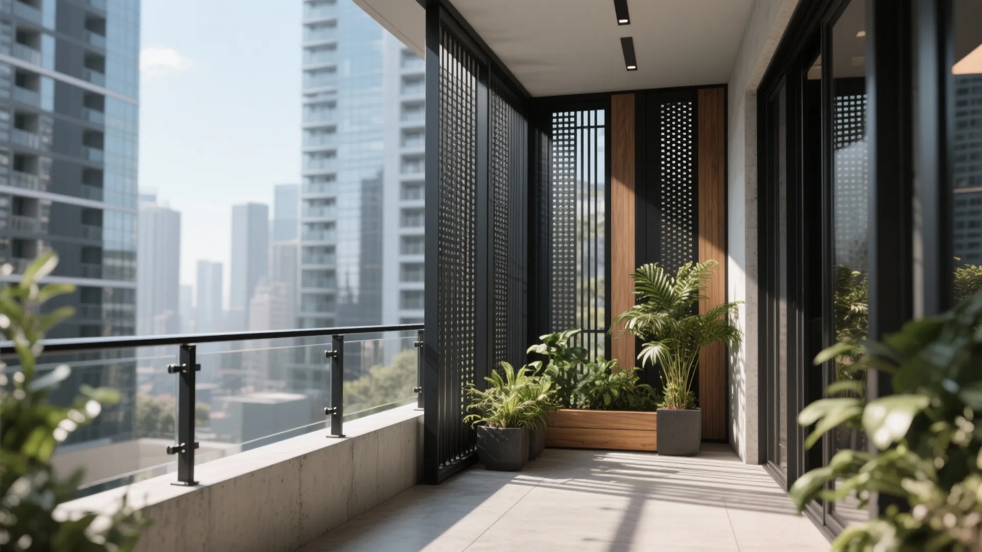 4) Shade, Wind, and Privacy with Breathable Screens