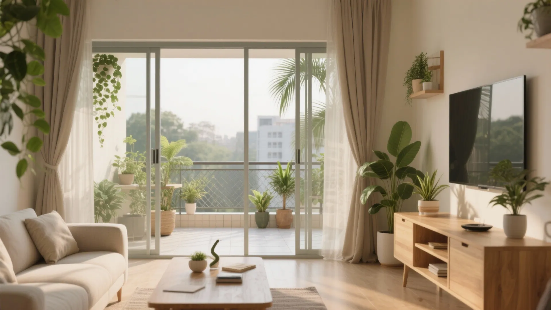 Breezy Balcony, Cross Ventilation, and Glass for Daylight