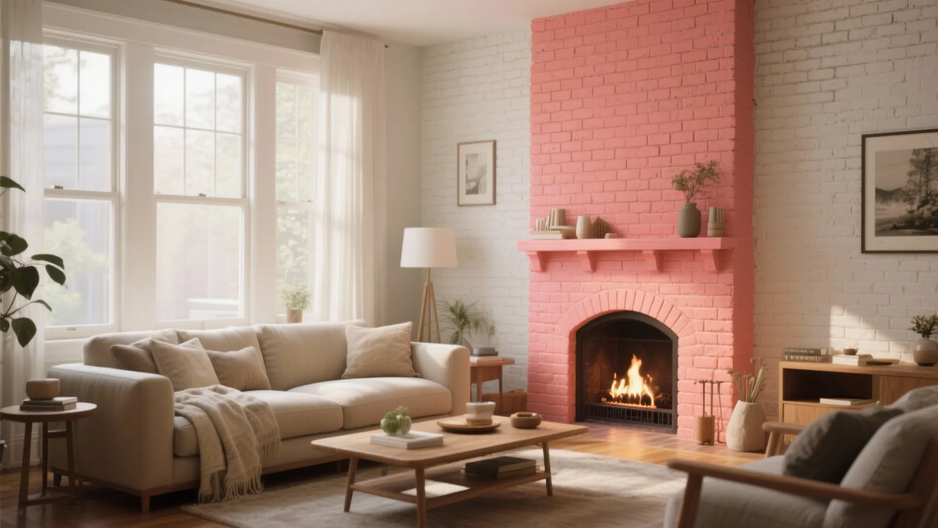 Painting Brick Wall: 5 Creative Ideas: Small-space friendly ways I’ve used to repaint brick and make rooms feel bigger, cozier, or bolder