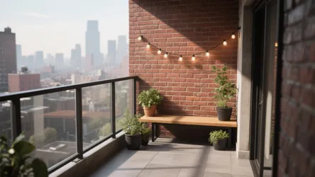 5 Balcony Brick Wall Design Ideas