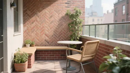 Balcony Design with Bricks: 5 Inspiring Ideas