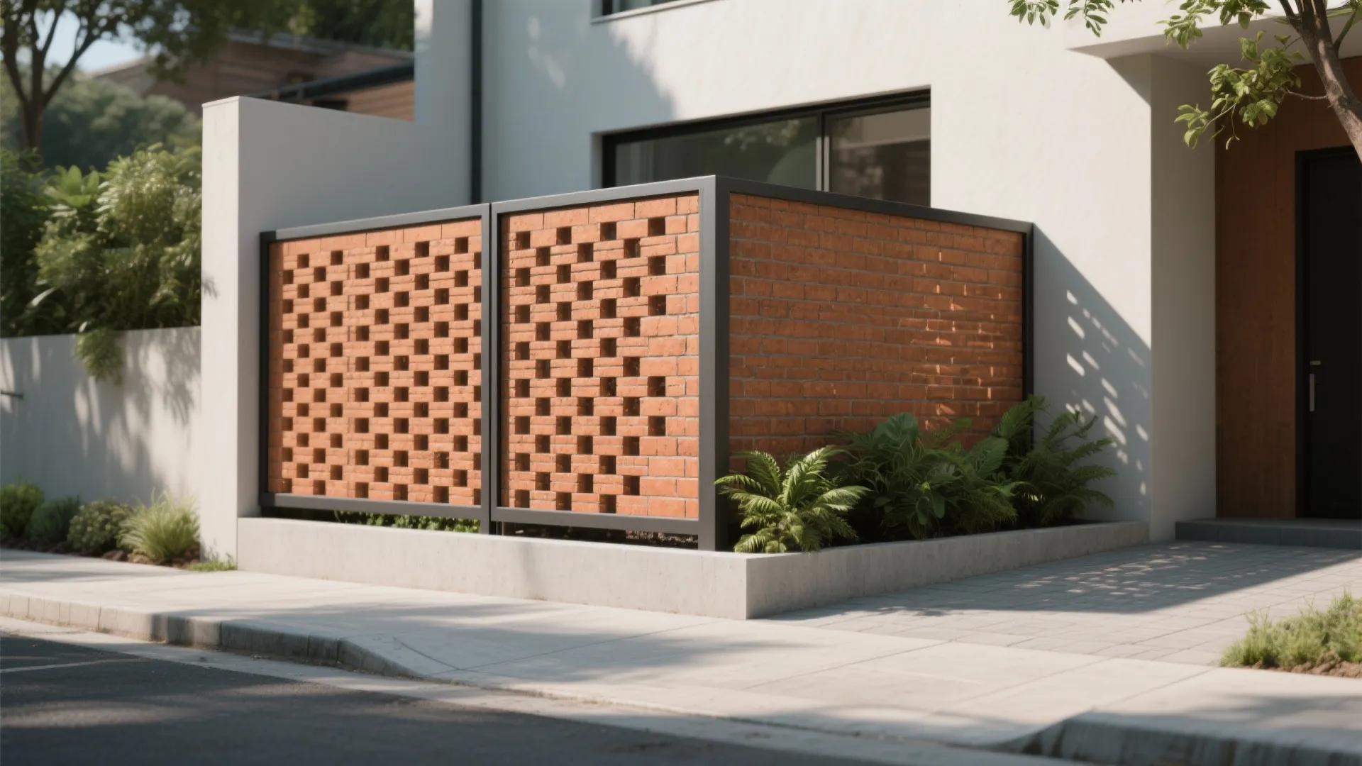 Perforated Brick Screens for Privacy + Breeze