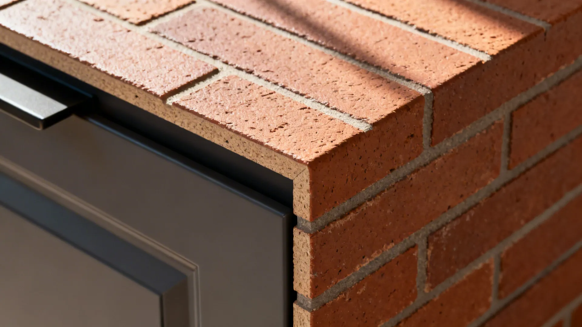 1) Minimalist Brick Fronts with Hidden Pulls