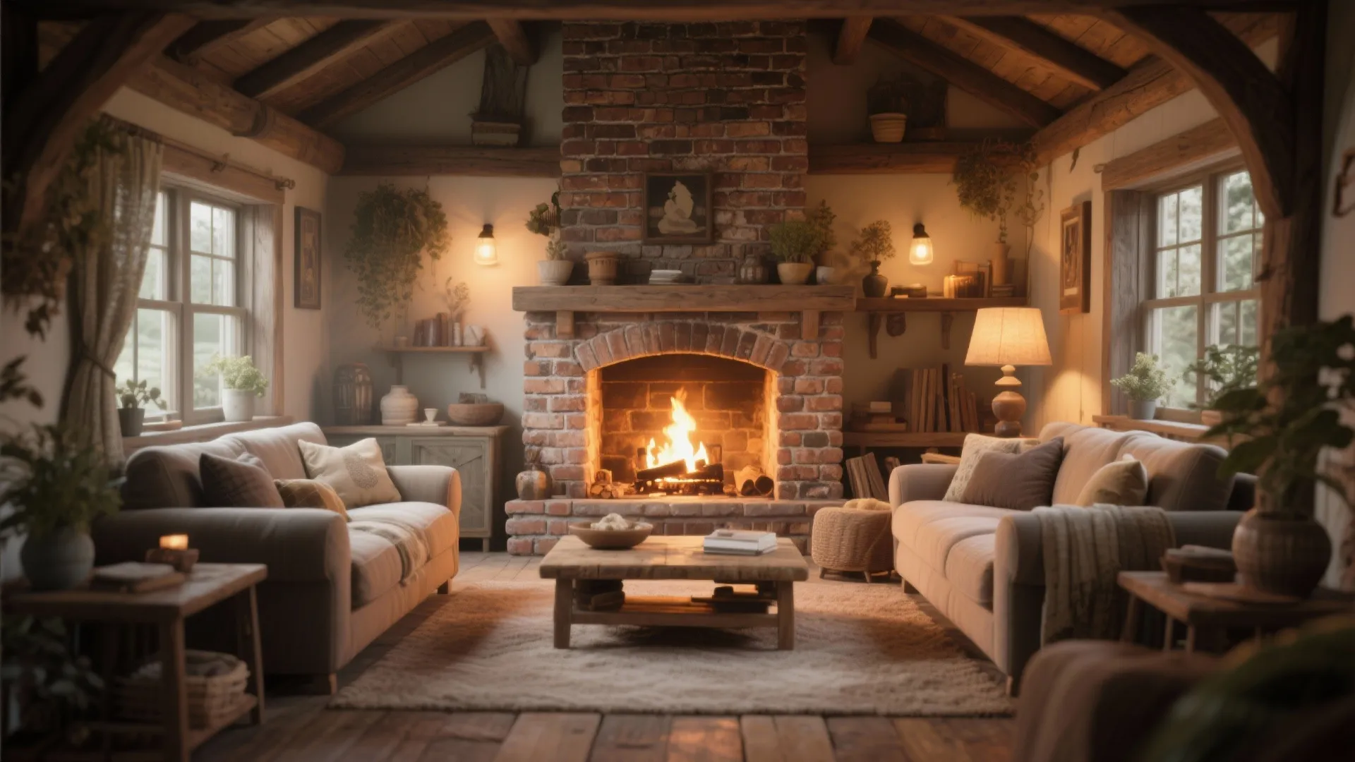 6. Brick Frame for a Fireplace