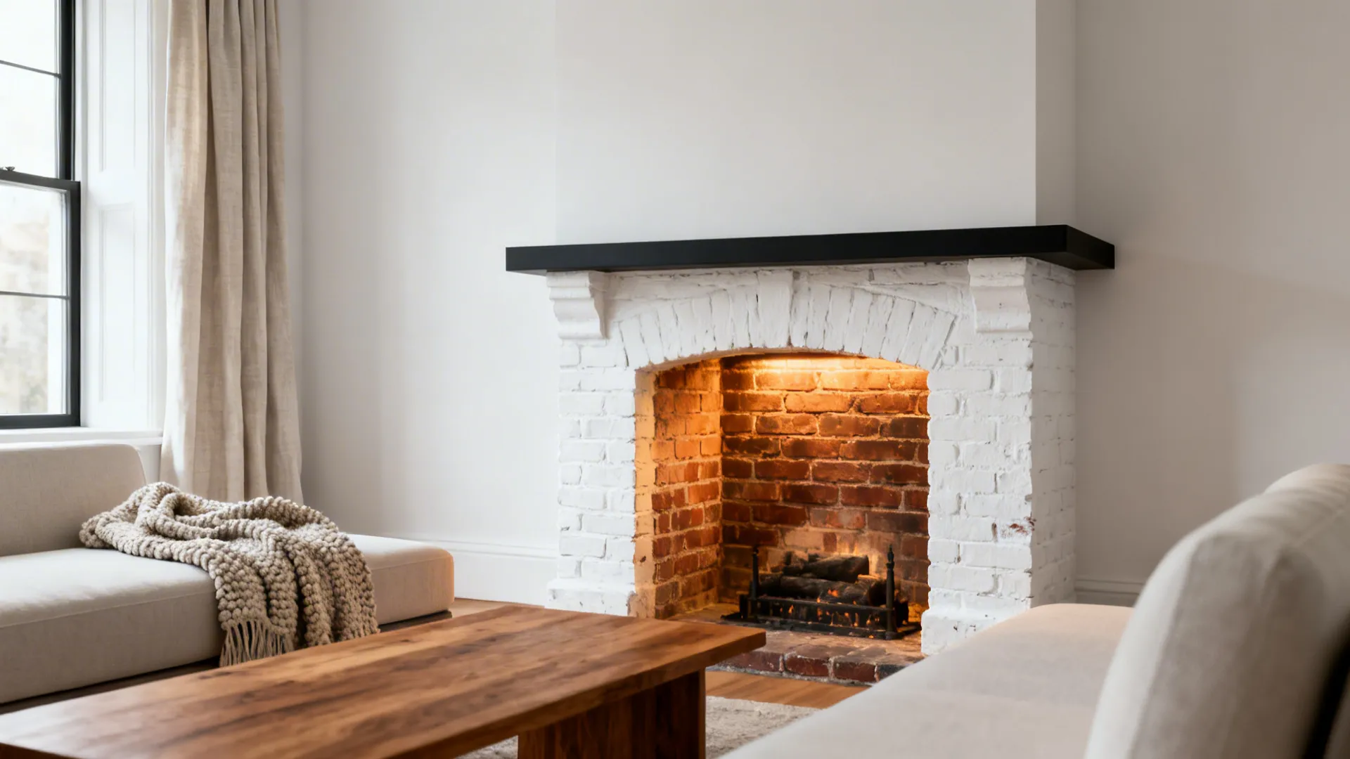 Cozy Living Room Ideas with Brick Fireplace