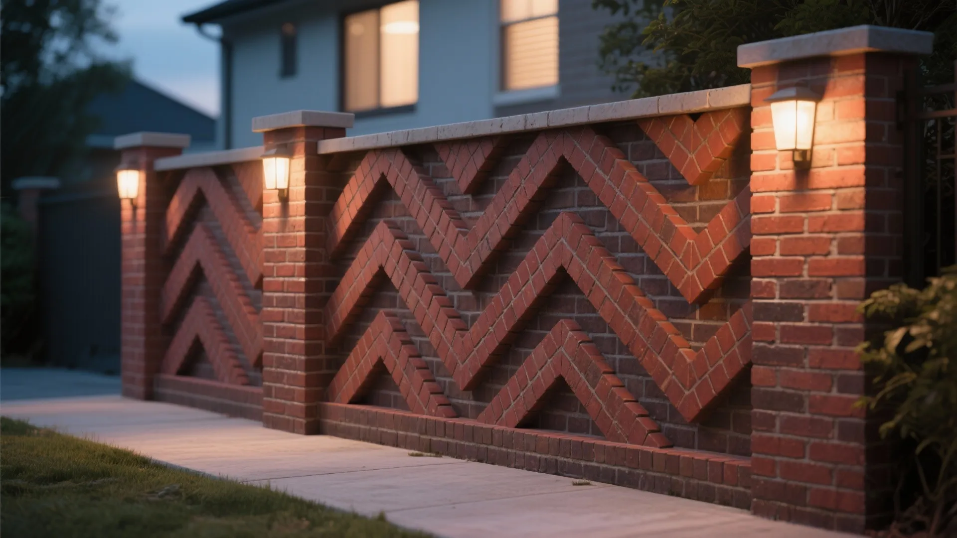 Brickwork with Geometric Patterns