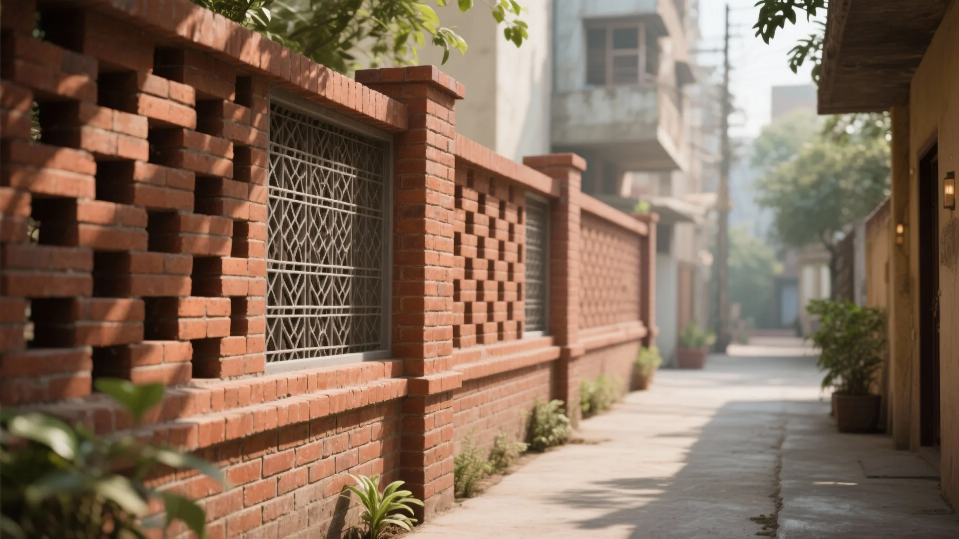 Ventilated Brick Jali Panels