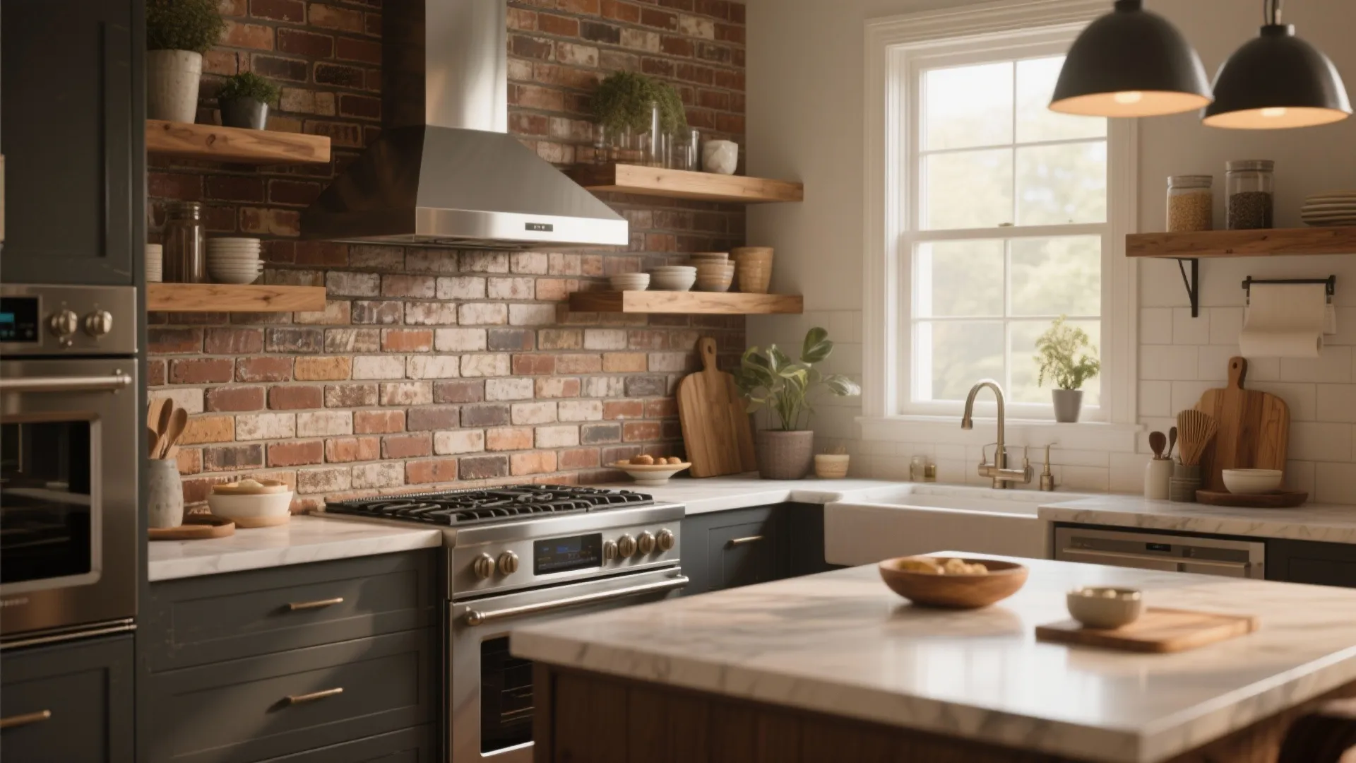 10 Kitchen Ideas with Brick Backsplash: Creative Design Inspirations for Brick Backsplash Kitchens