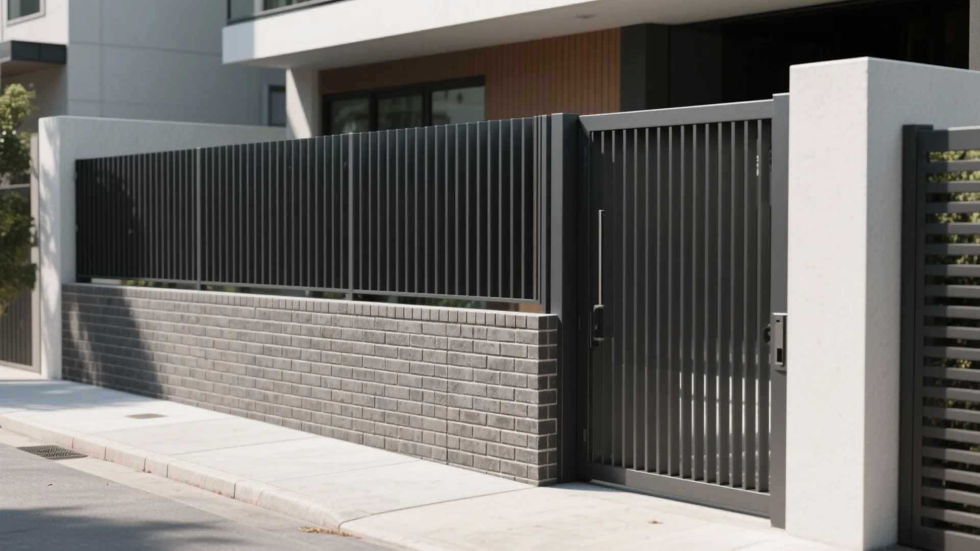 Brick and Metal Hybrid for Sleek Privacy
