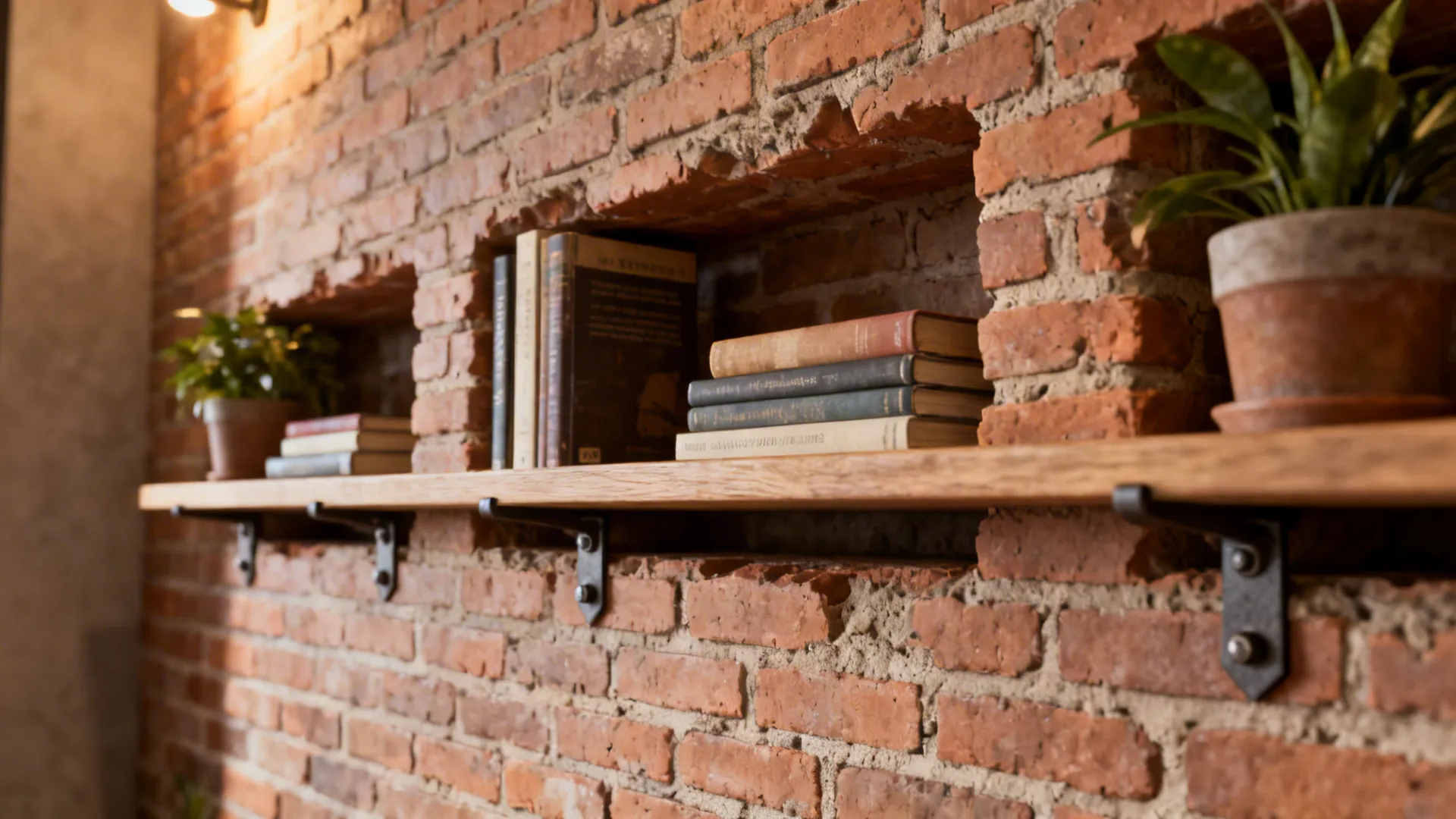 4. Add Shelving and Nooks into the Brick