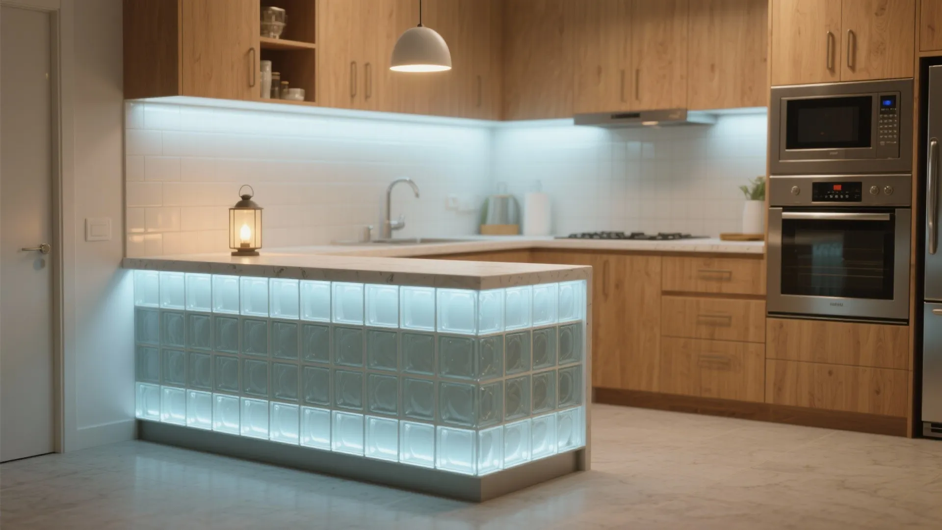 Idea 4: Kitchen peninsula that feels lighter