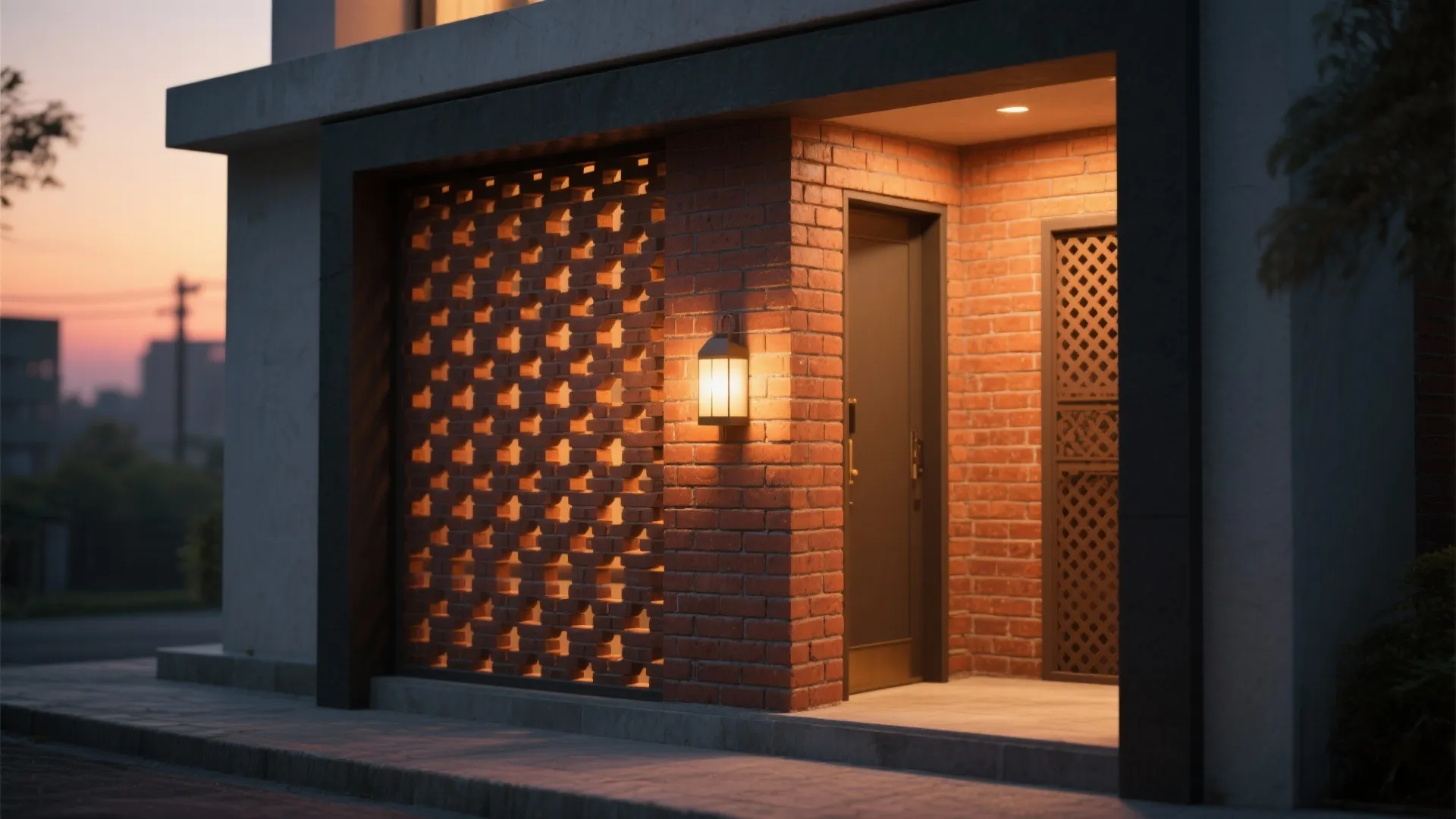 Brick screens and patterned masonry with purpose