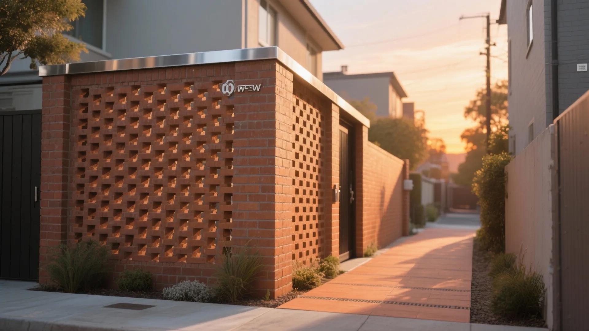 Perforated Brick Screen Wall
