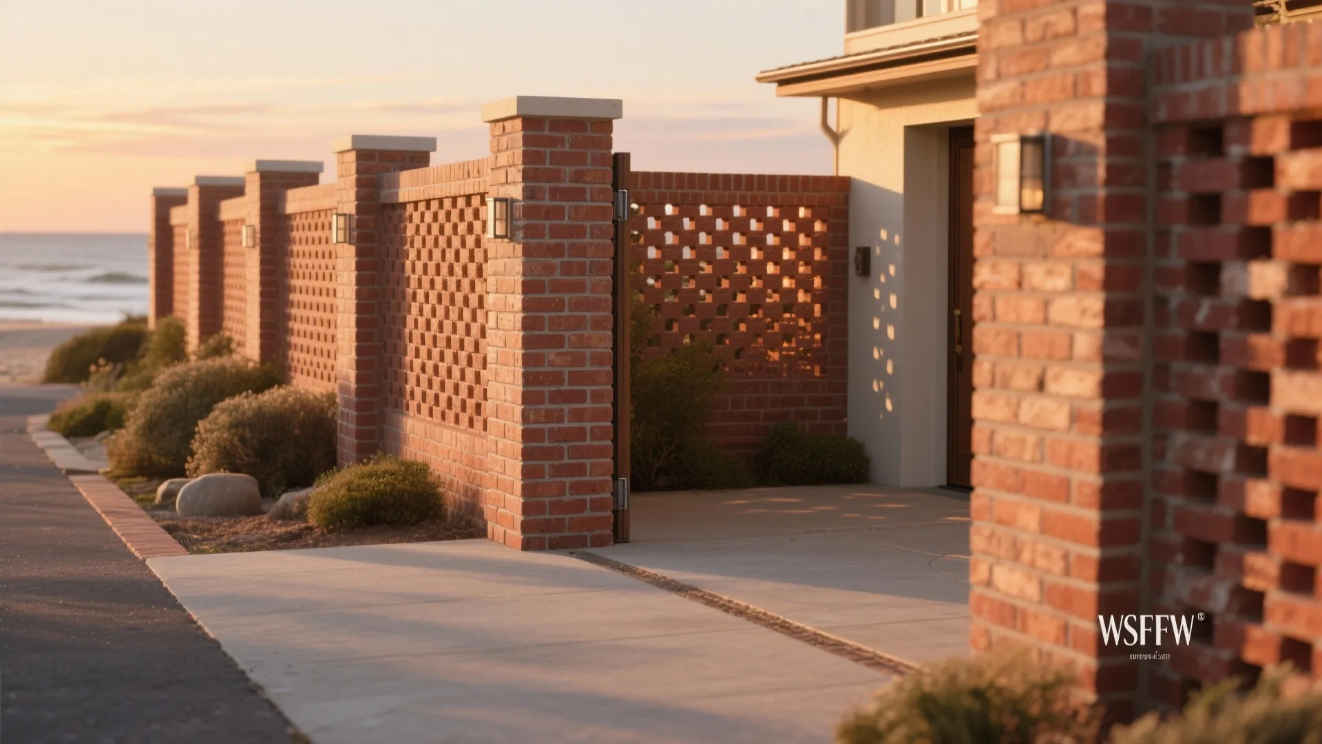 Perforated Brick Screens for Light and Privacy