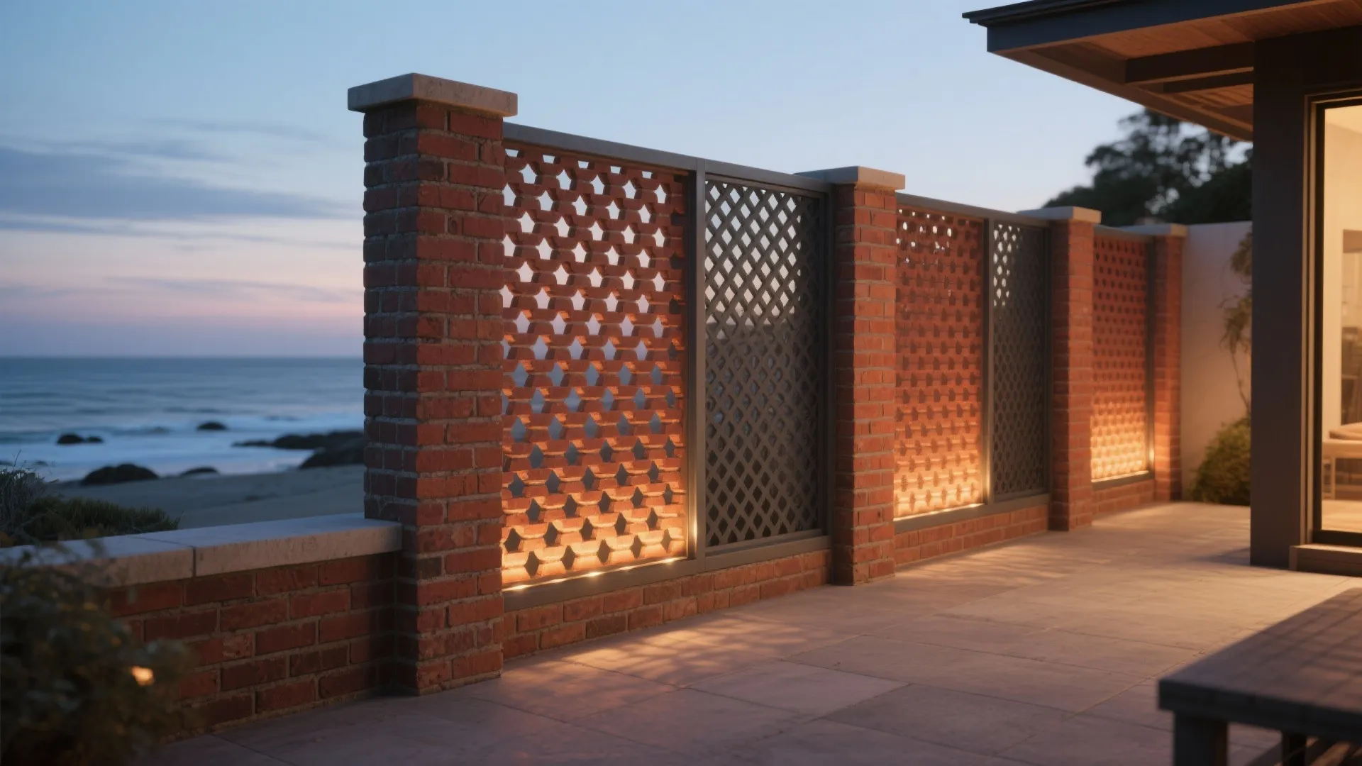 Perforated Brick Screen Sections