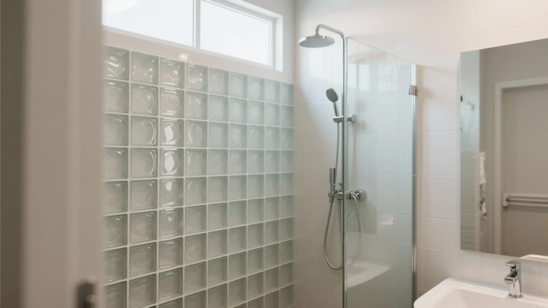 Idea 3: Shower wall that glows, not glares