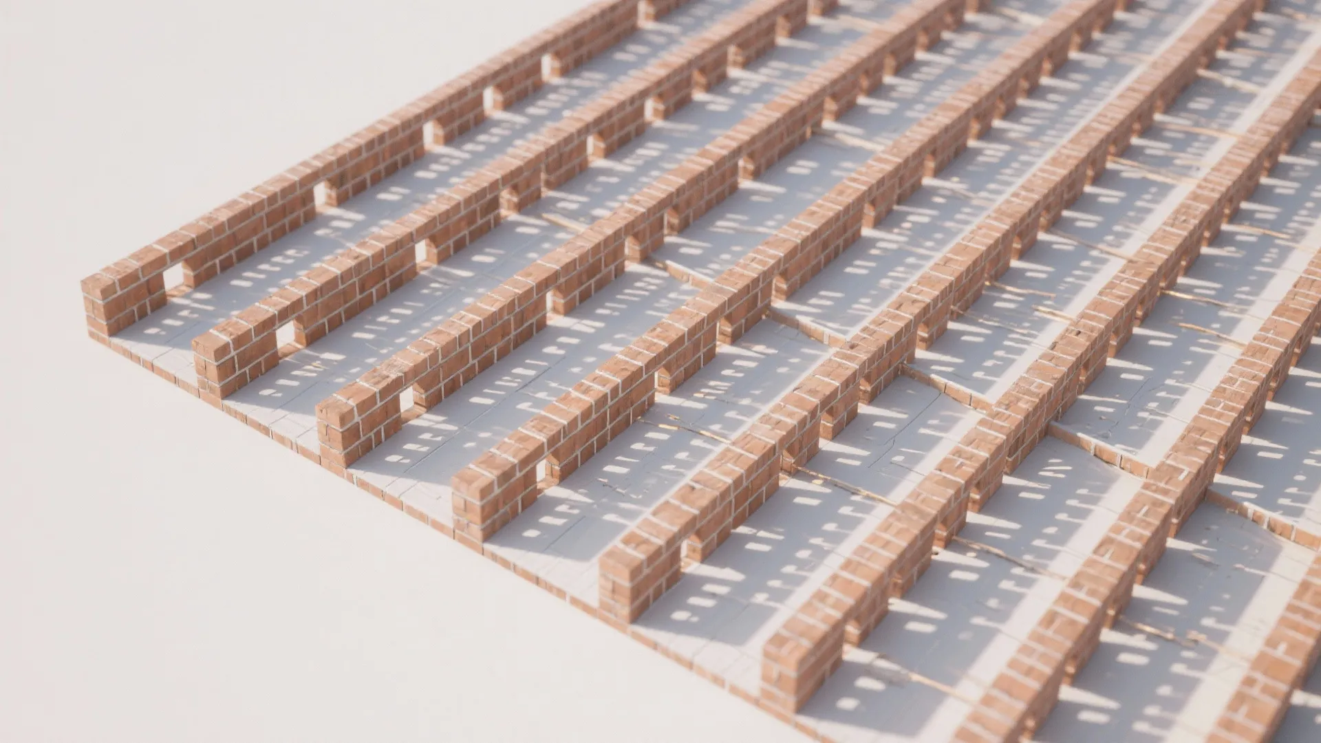 Perforated Brick Screen for Privacy and Airflow