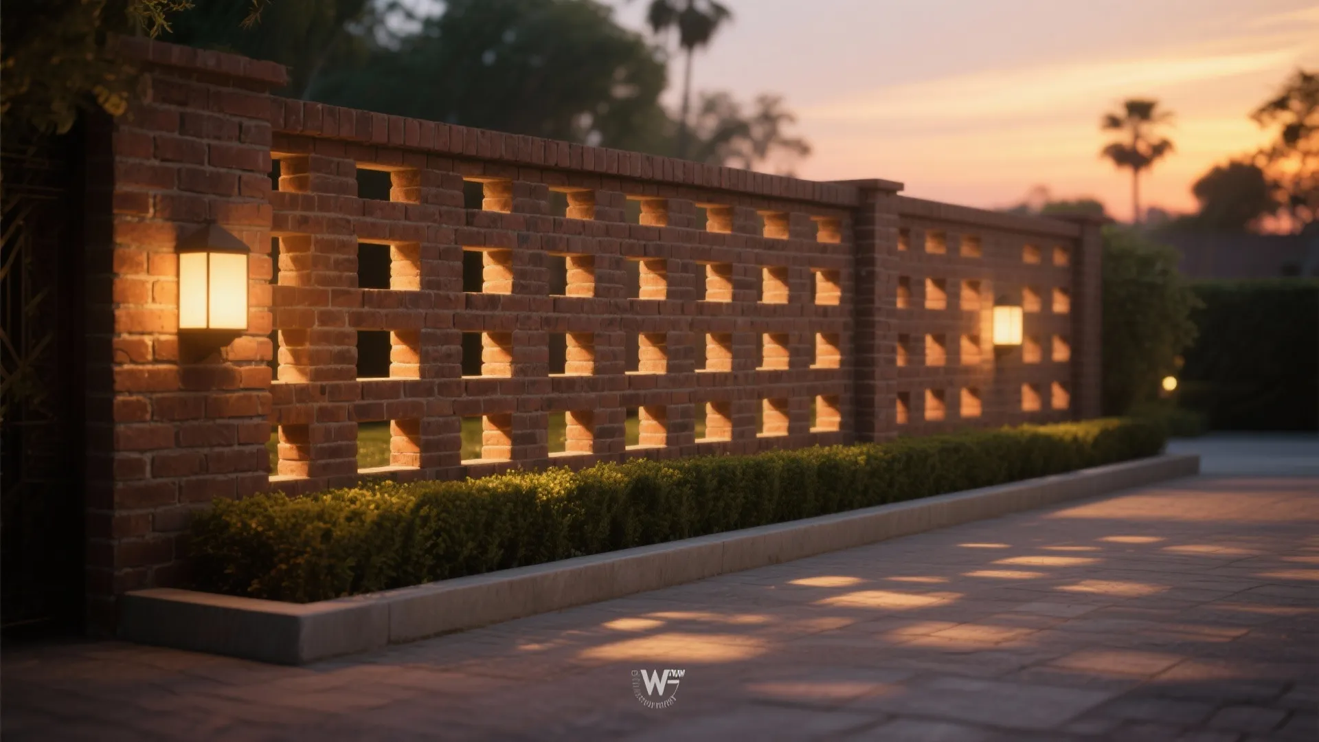 Brick Jali Patterns with Staggered Voids