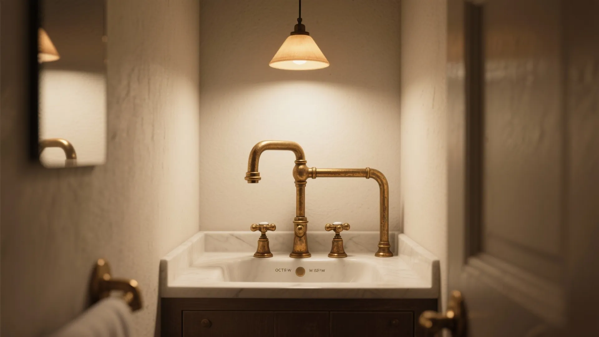 2. Sleek bridge-style brass