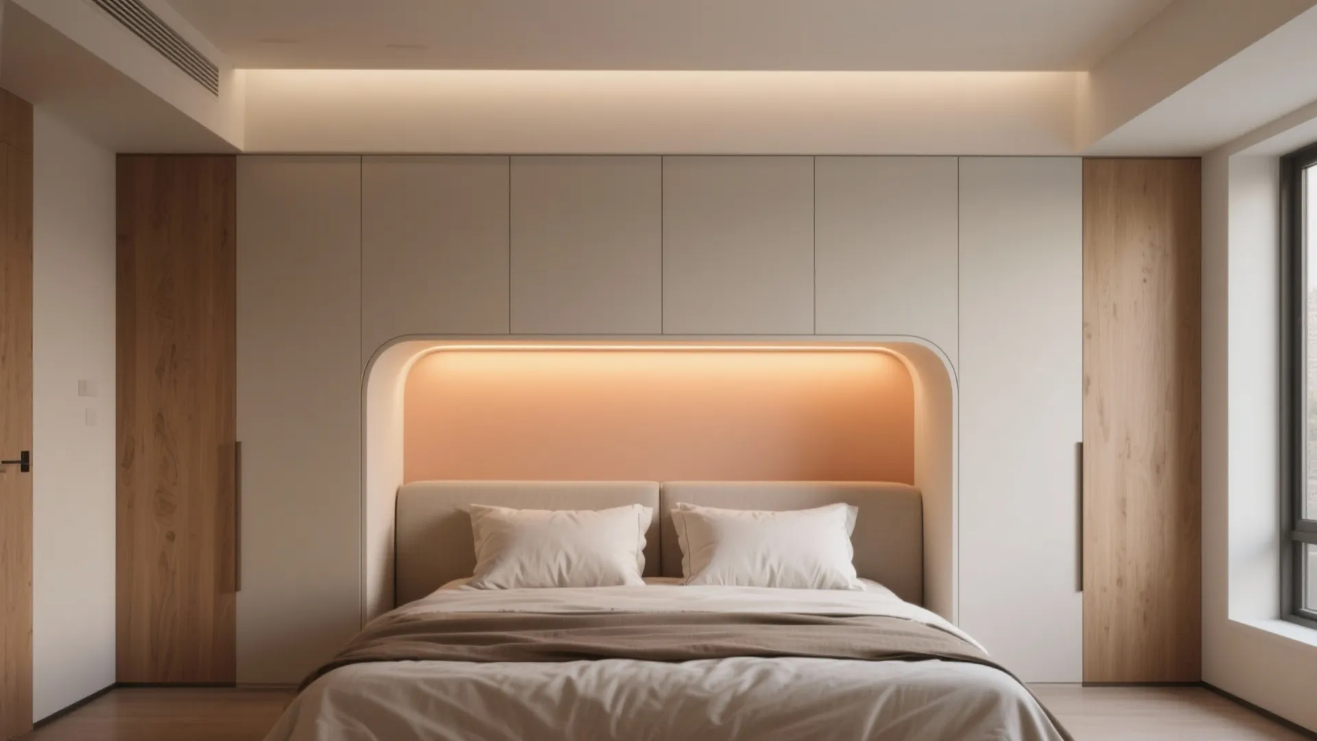 Bridge Cabinets over the Bed (The Crown)