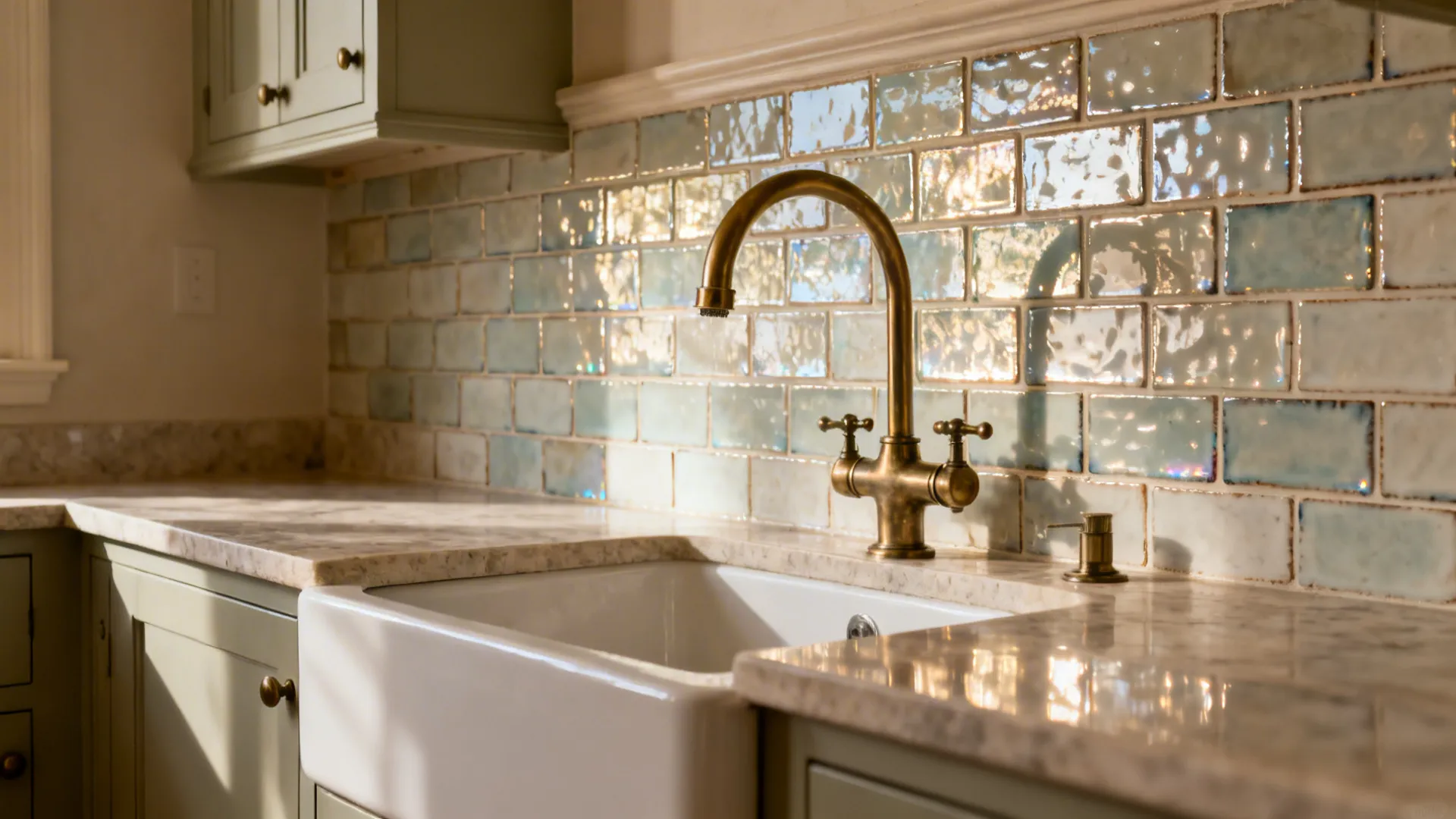 3) Bridge-style wall tap with swivel spout for classic charm