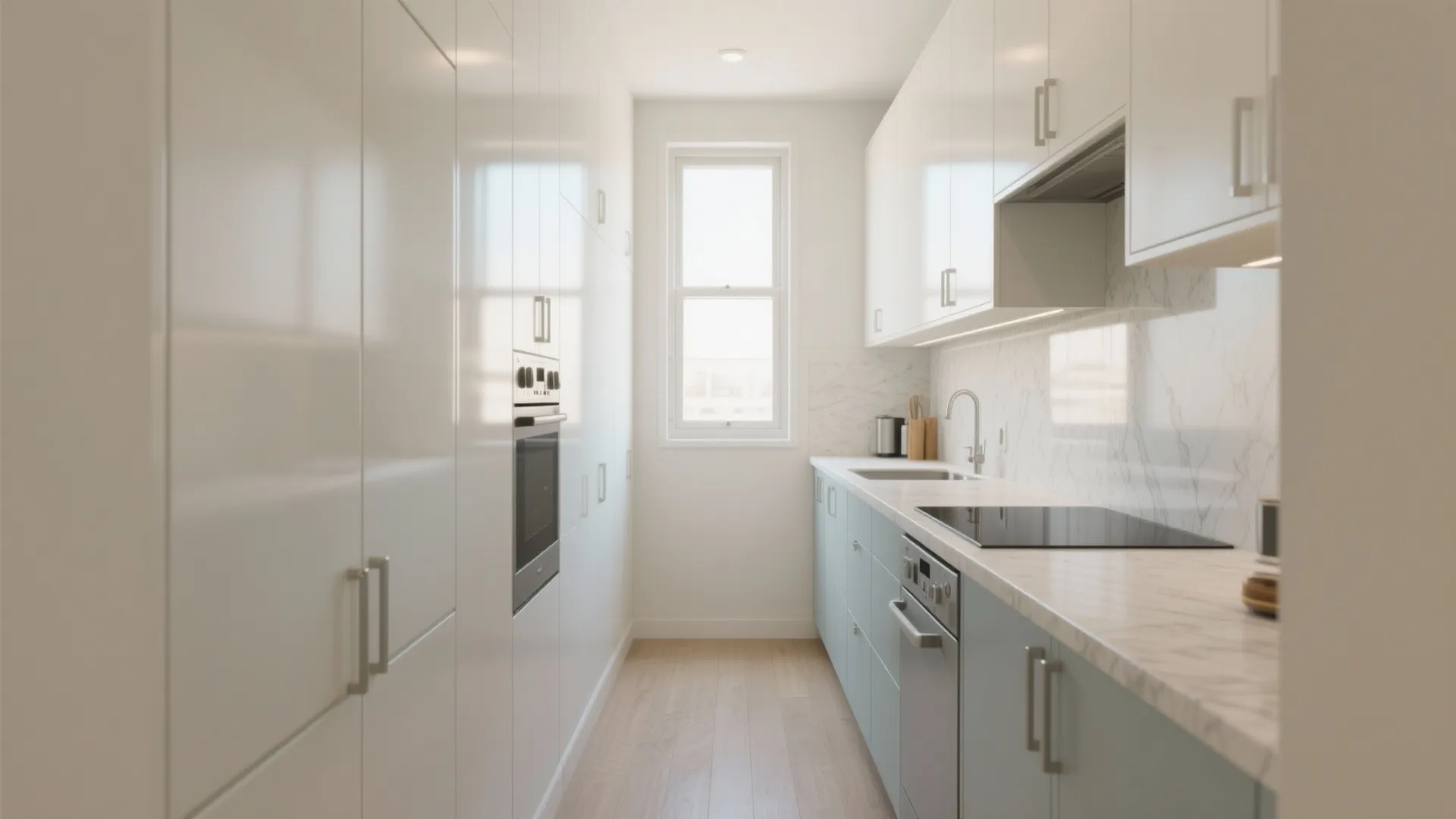 1. Bright, airy small kitchens — go painted