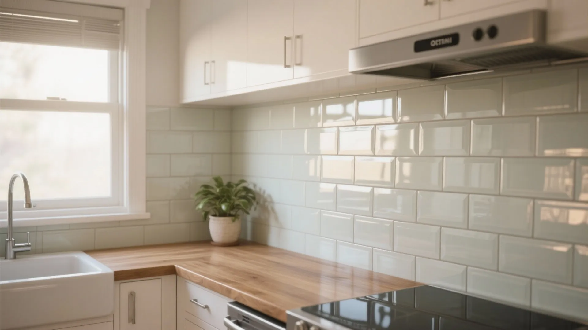 1. Bright backsplashes that reflect light