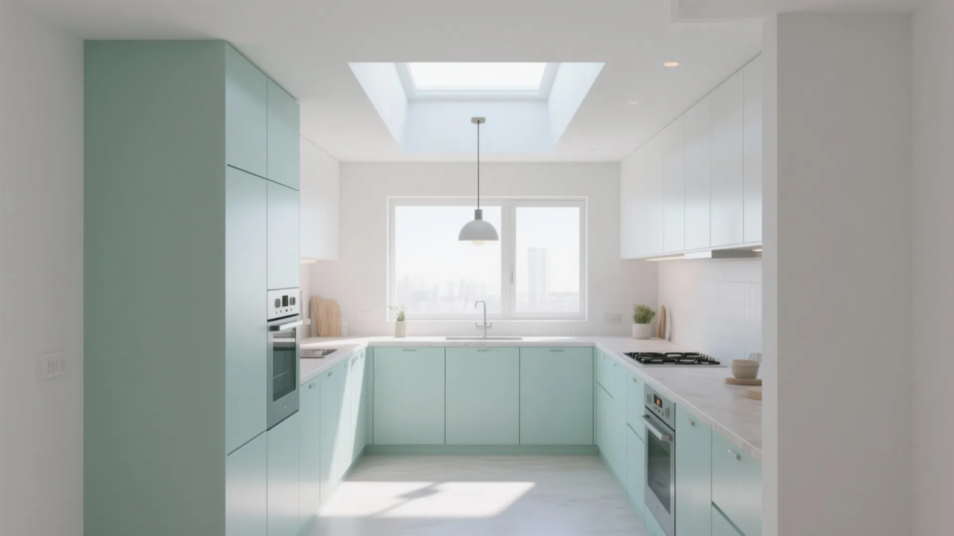 3. Bright ceilings, compact rooms